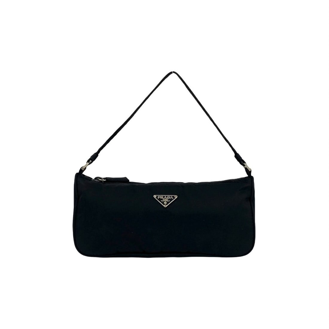 PRADA Prada Triangle Logo Plate Hardware Tessuto Nylon Handbag Mini Shoulder Bag Pouch Black 31575 (1 of 11)