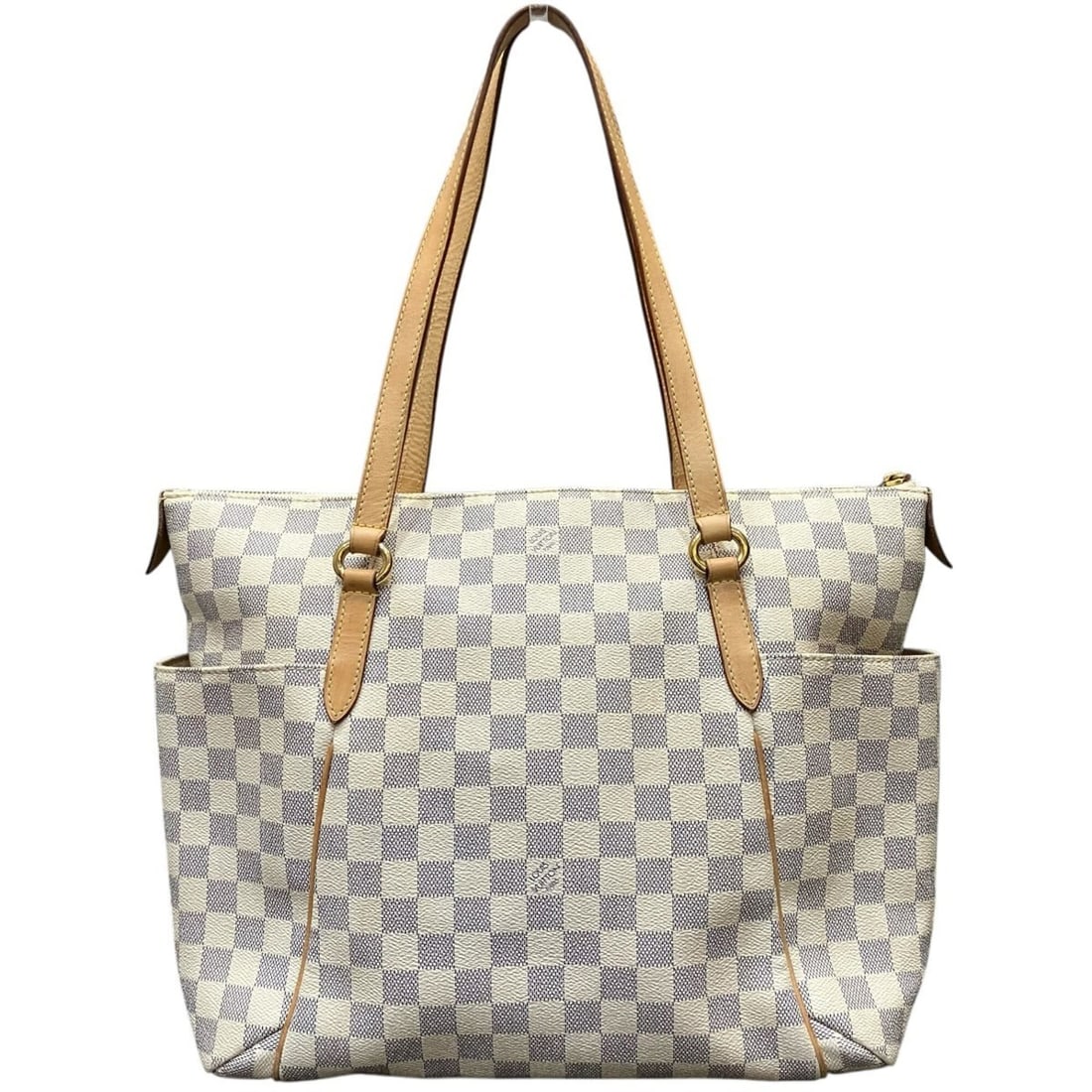 Louis Vuitton Totally MM Tote Bag, Damier Canvas Leather, N51262: --- Catalog ---Category: SizeSize (HxWxD): 30cm x 32cm x 14cm / 11.81'' x 12.59'' x 5.51''Category: DesignType: Tote bagColor: WhiteGender: WomenMaterial: Canvas , Leather Category: GeneralMPN: N51262