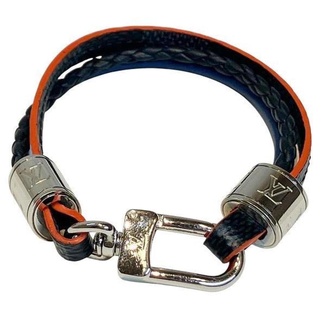 Louis Vuitton Damier Graphite Bracelet LV Trabre M6423E - Brand Accessories for Men and Women: --- Catalog ---Category: SizeLength: 17cm / 6.69''Category: DesignType: Charm braceletColor: Black, BlueGender: Men,WomenMaterial: LeatherCategory: GeneralMPN: M6423EBrand: Louis Vuitton--- Item List 