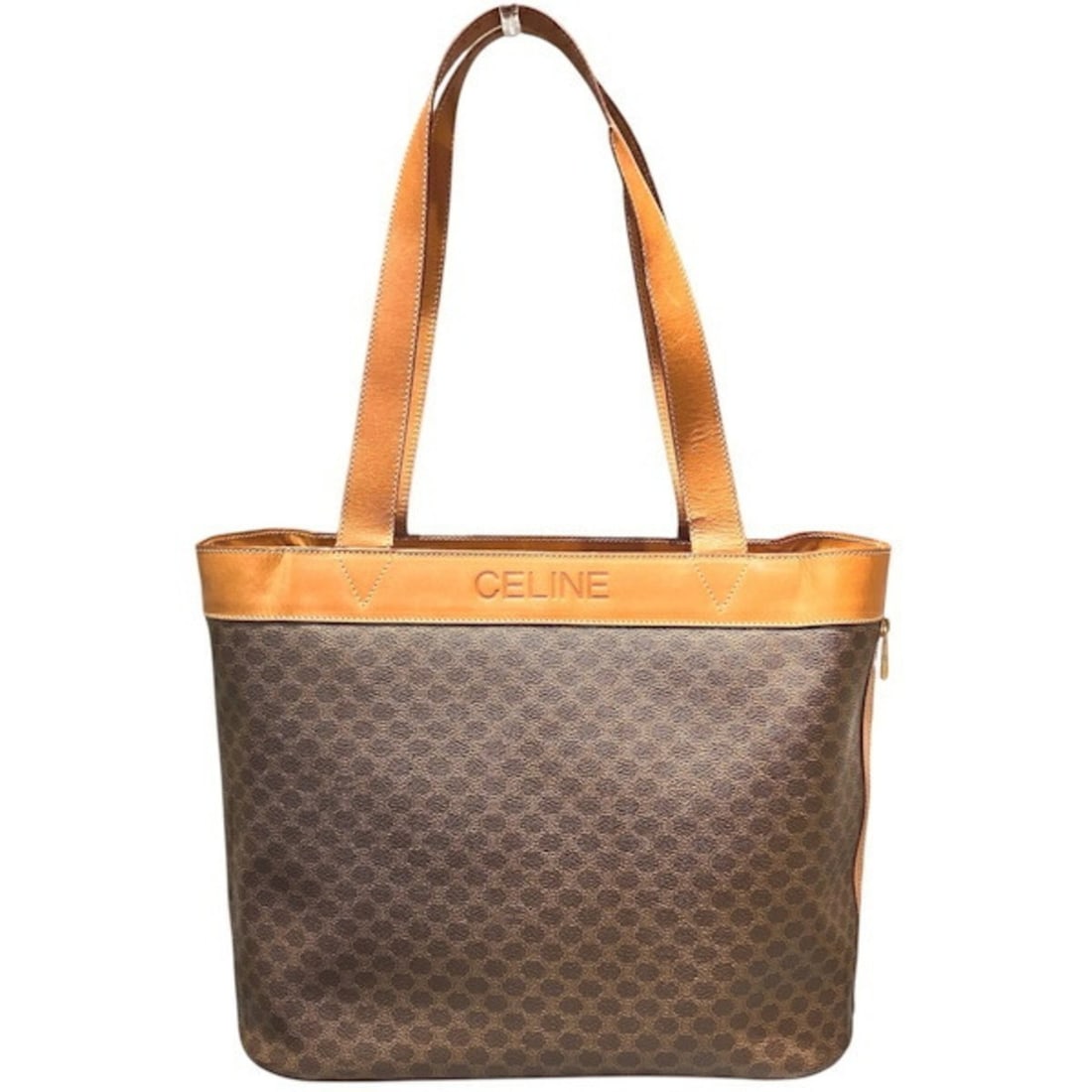 Celine Macadam Brown Handbag Tote Bag for Women: --- Catalog ---Category: SizeSize (HxWxD): 29cm x 35cm x 17cm / 11.41'' x 13.77'' x 6.69''Category: DesignType: Tote bagColor: BrownGender: WomenMaterial: Leather , PVC Category: GeneralBrand: Celine-