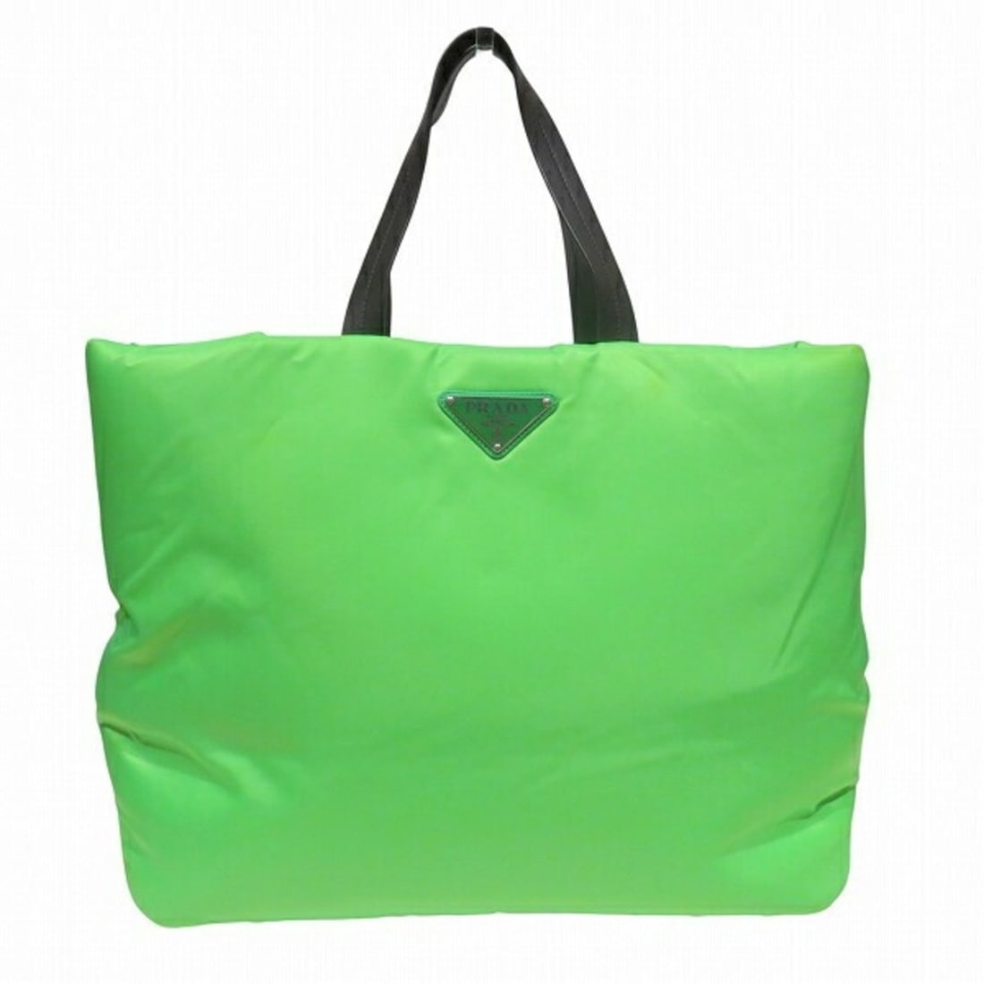 Prada PRADA 1BG217 Padded Nylon Neo Green Handbag Tote Bag for Men and Women: --- Catalog ---Category: SizeSize (HxWxD): 30cm x 52cm x 17cm / 11.81'' x 20.47'' x 6.69''Handle Length: 38cm / 14.96''Category: DesignType: Handbag, Tote bagGender: Men,WomenMaterial: Nylon ,