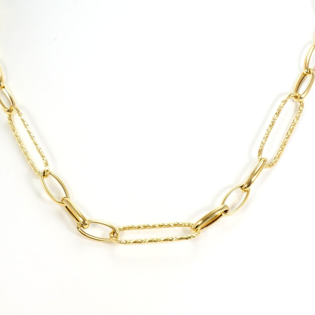 18K (18-karat) Yellow Gold Necklace, Total Weight 6.0g, 44cm, Jewelry (1 of 10)