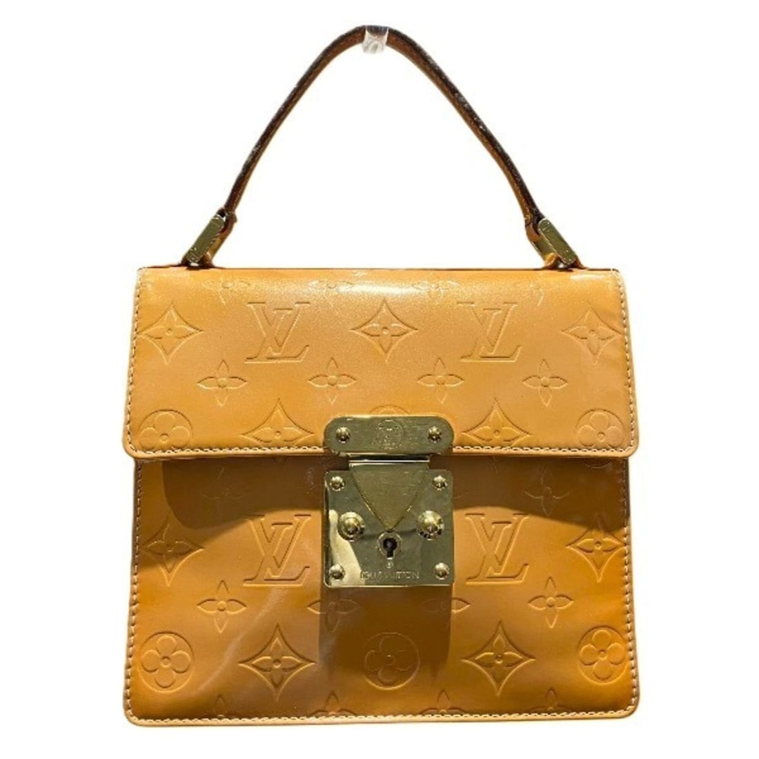 Louis Vuitton Vernis Spring Street M91029 Handbag (Women's Handbag): --- Catalog ---Category: SizeSize (HxWxD): 17cm x 19cm x 9cm / 6.69'' x 7.48'' x 3.54''Category: DesignType: HandbagColor: Rose, YellowGender: WomenMaterial: Patent leather Category: GeneralMPN: M9102