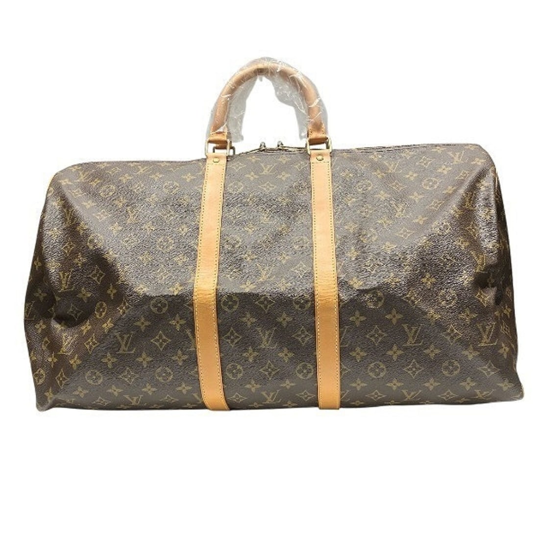 Louis Vuitton Monogram Keepall 55 M41424 Handbag Boston Bag for Men and Women: --- Catalog ---Category: SizeSize (HxWxD): 31cm x 55cm x 24cm / 12.2'' x 21.65'' x 9.44''Category: DesignType: Boston bag, HandbagColor: BrownGender: Men,WomenMaterial: Monogram Category: GeneralMPN: 