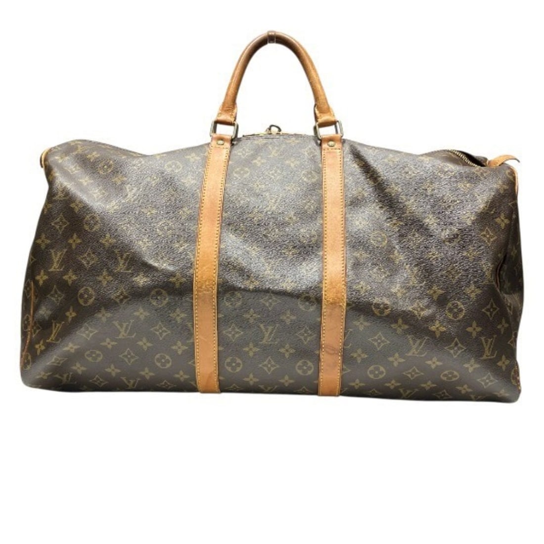 Louis Vuitton Monogram Keepall 55 M41424 Handbag Boston Bag for Men and Women: --- Catalog ---Category: SizeSize (HxWxD): 31cm x 55cm x 24cm / 12.2'' x 21.65'' x 9.44''Category: DesignType: Boston bag, HandbagColor: BrownGender: Men,WomenMaterial: Monogram Category: GeneralMPN: 