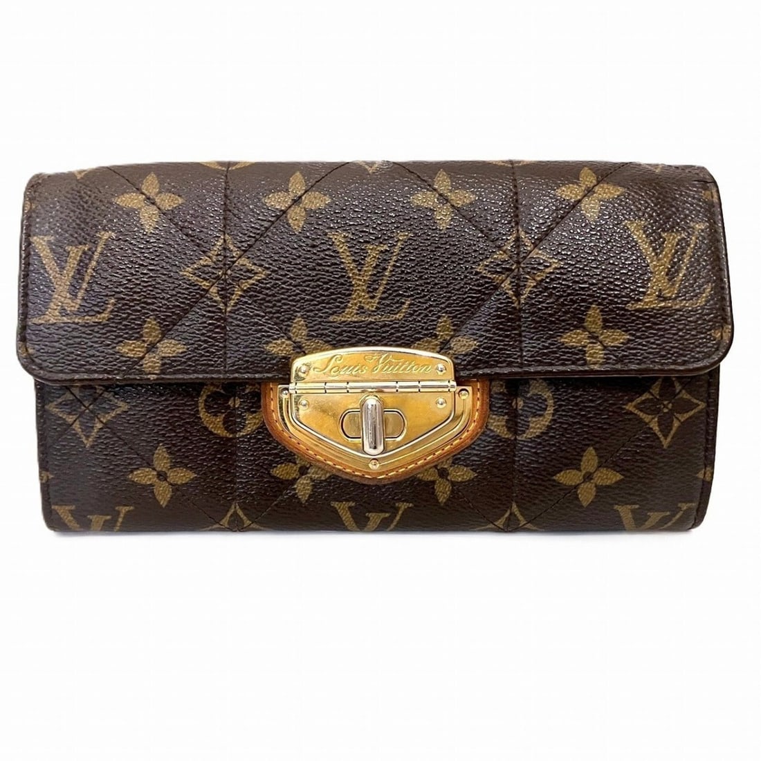 Louis Vuitton Portefeuille Sarah Monogram Etoile Long Wallet (Toile Leather): --- Catalog ---Category: SizeSize (HxWxD): 11cm x 19cm x 1.5cm / 4.33'' x 7.48'' x 0.59''Category: DesignType: Long wallet (tri-fold)Color: BrownGender: Women,MenMaterial: Monogram Category: GeneralBr