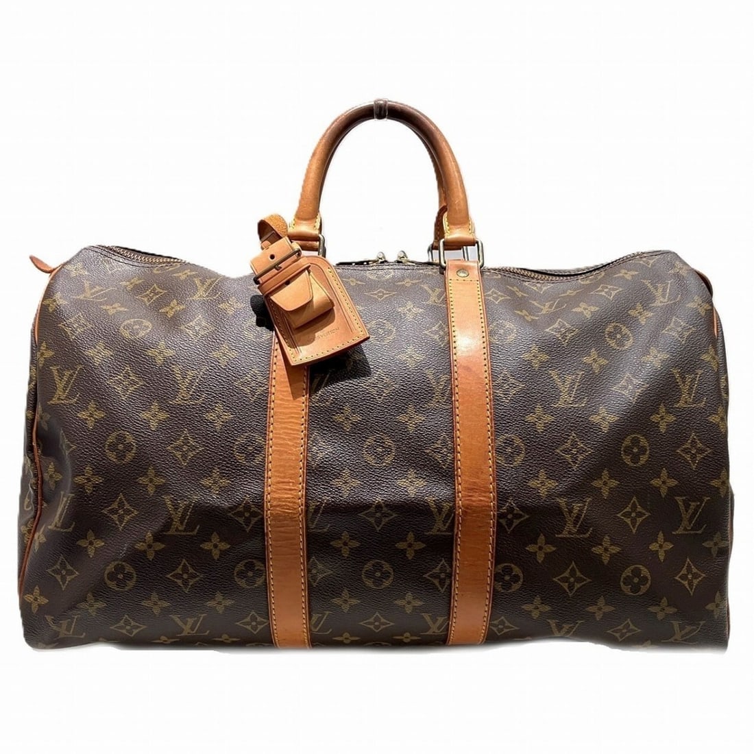 Louis Vuitton Keepall 45 Boston Bag, Monogram Canvas, M41428: --- Catalog ---Category: SizeSize (HxWxD): 30cm x 45cm x 20cm / 11.81'' x 17.71'' x 7.87''Category: DesignType: Boston bagColor: BrownGender: Women,MenMaterial: Monogram Category: GeneralMPN: M41428Br