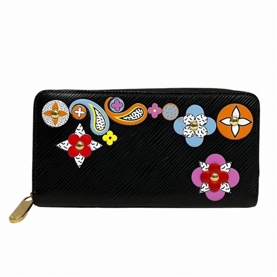 Louis Vuitton Epi Flower Zippy Wallet M62296 Long for Women: --- Catalog ---Category: SizeSize (HxWxD): 11cm x 19cm x 1.5cm / 4.33'' x 7.48'' x 0.59''Category: DesignType: Coin purse/coin caseColor: Black, NoirGender: WomenMaterial: Epi leather Category: Genera
