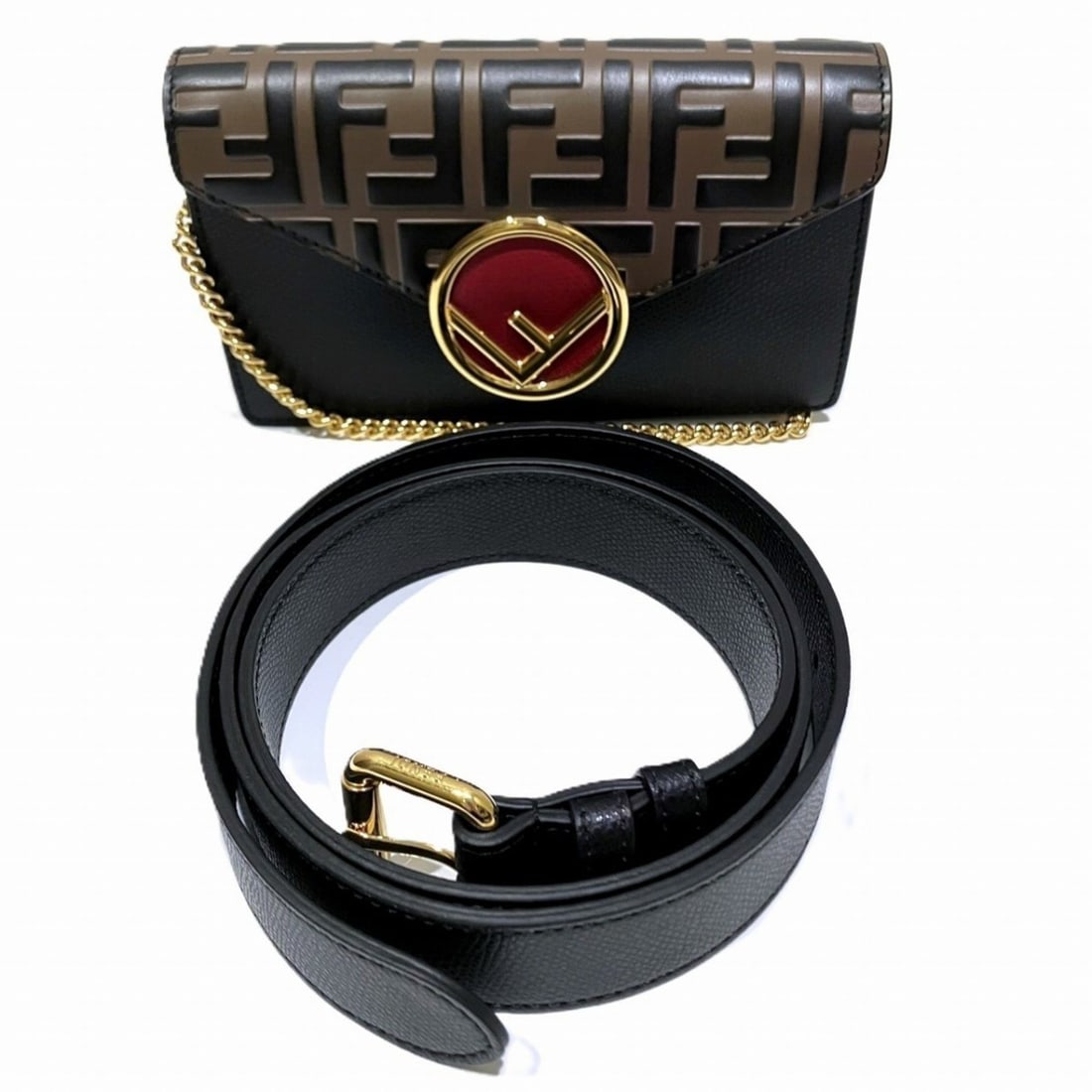 Fendi FENDI waist bag F is leather 8BM005 A6CB F13VK (1 of 20)
