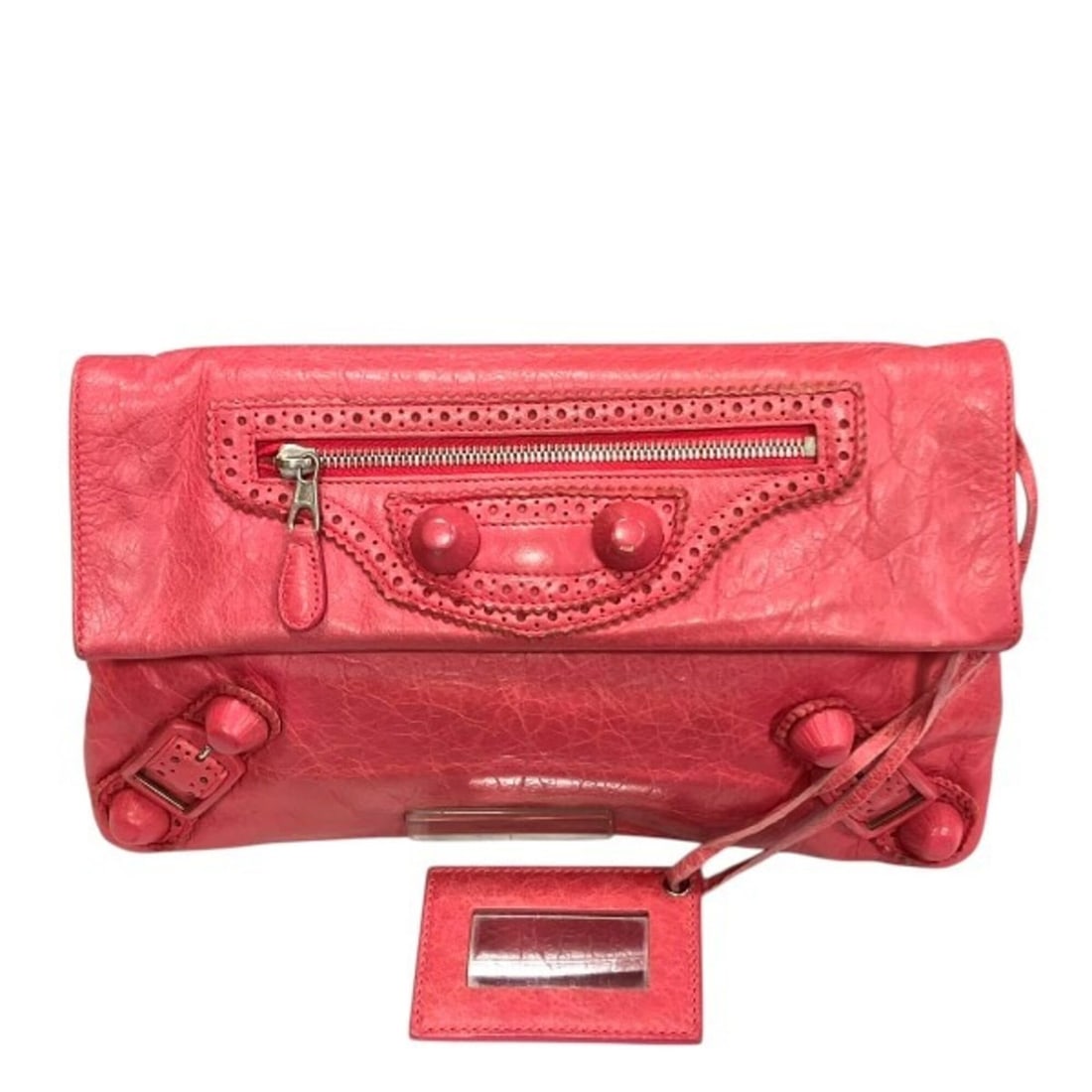 Balenciaga Classic Envelope 2045334 Handbag Clutch Bag Second Men's Women's: --- Catalog ---Category: SizeSize (HxWxD): 18cm x 31cm x 3.5cm / 7.08'' x 12.2'' x 1.37''Category: DesignType: Clutch bag, HandbagColor: PinkStyle: ClassicGender: Men,WomenMaterial: Leather Leather/Fu