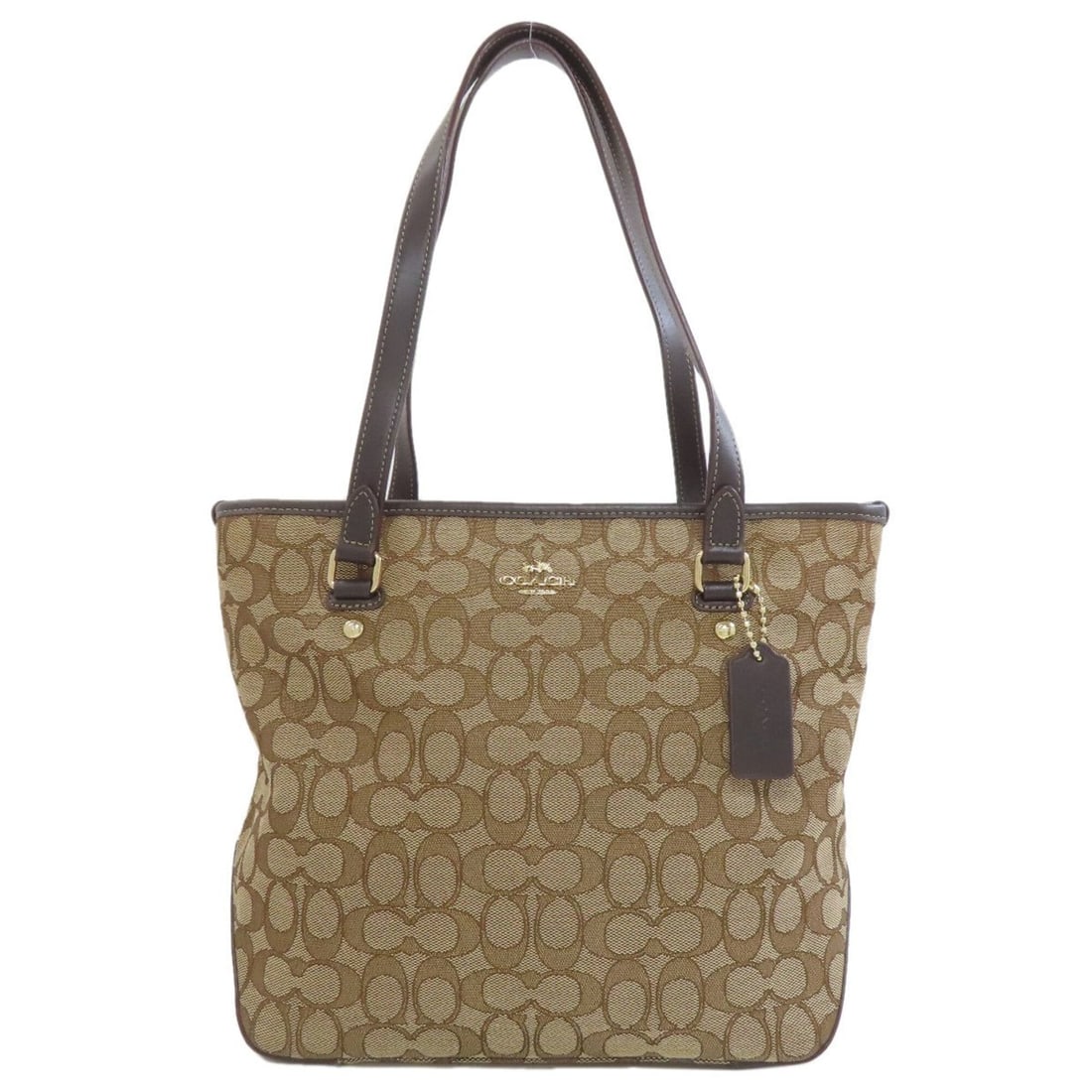 Coach F58282 Signature Tote Bag Canvas Women's COACH (1 of 14)