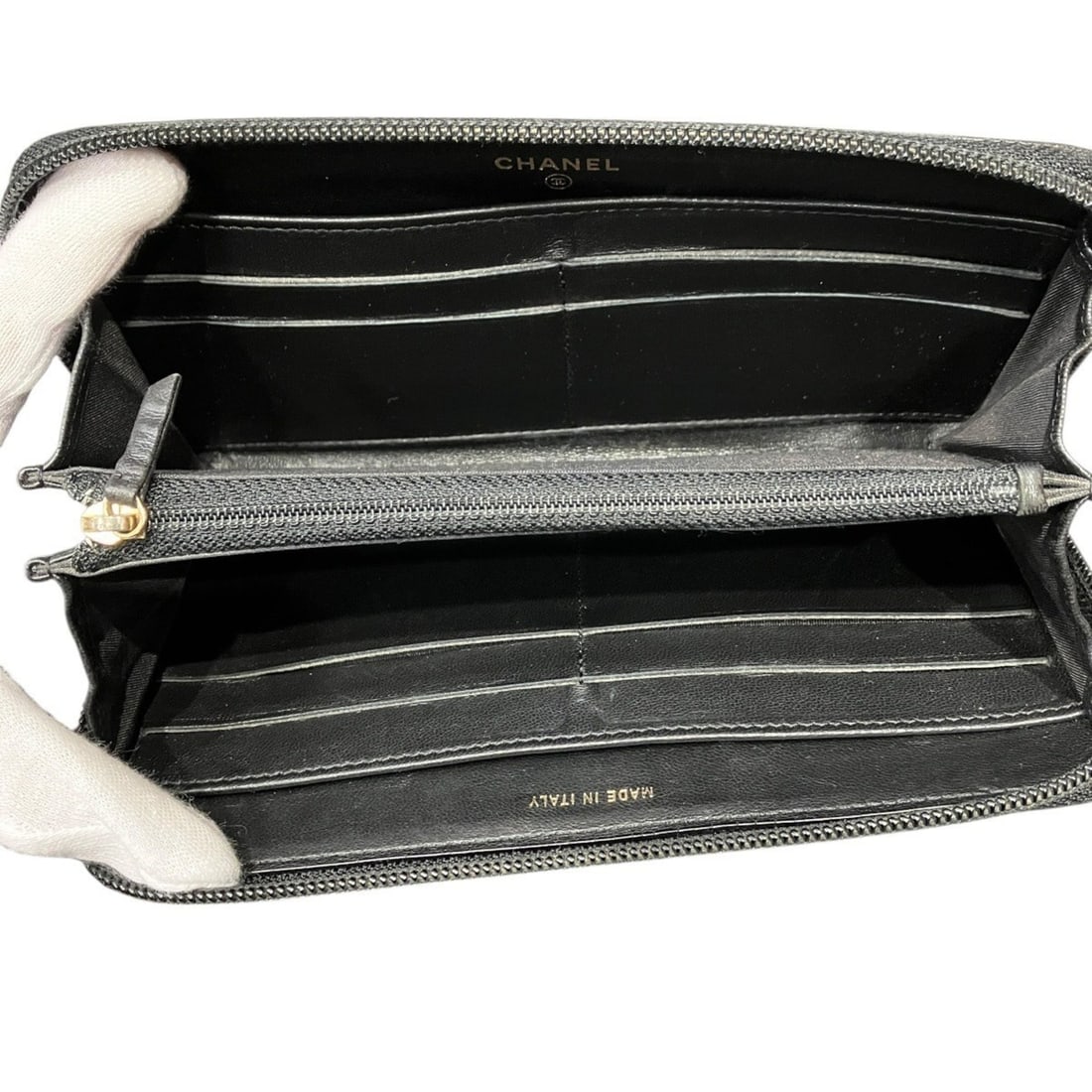 Chanel long wallet, lambskin - 3