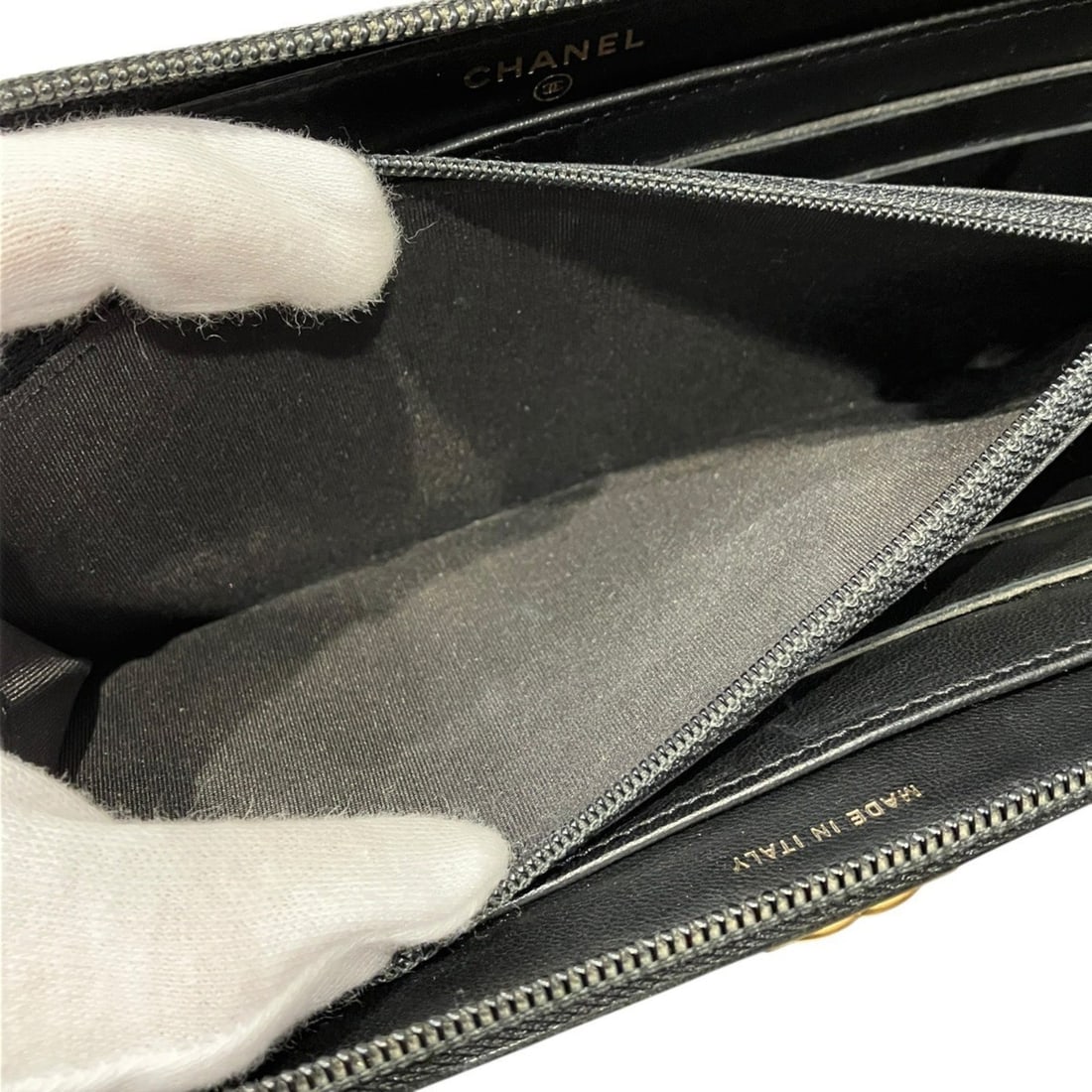 Chanel long wallet, lambskin - 6