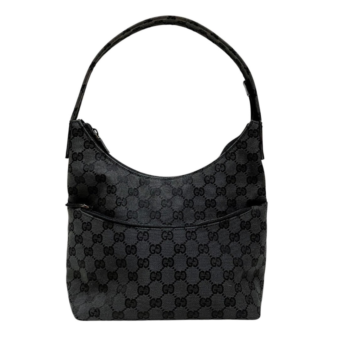 Gucci GUCCI Shoulder Bag GG Canvas Leather 3386: --- Catalog ---Category: SizeSize (HxWxD): 25cm x 23.5cm x 13cm / 9.84'' x 9.25'' x 5.11''Category: DesignType: Shoulder bagColor: BlackGender: WomenMaterial: Canvas , Leather Category: GeneralLine: G
