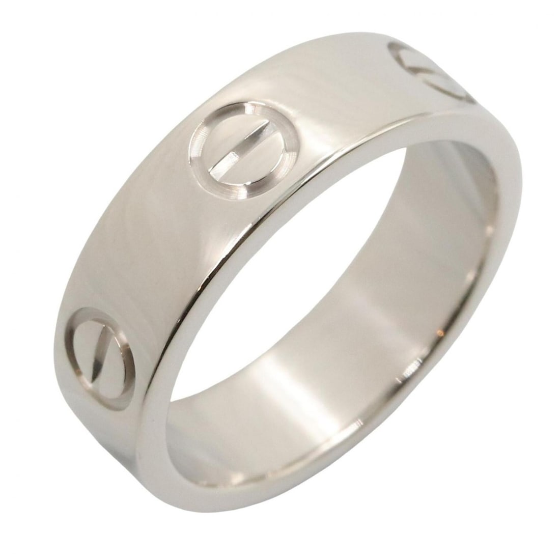 Cartier Love Ring, 18K White Gold (18KWG), Women's, Silver Tone, B4084700: --- Catalog ---Category: SizeJP Size: 10US Size: 5.5Category: DesignType: Band ringColor: SilverGender: WomenMaterial: White gold (18K)Category: GeneralMPN: B4084700Brand: Cartier--- Item List ---Sect
