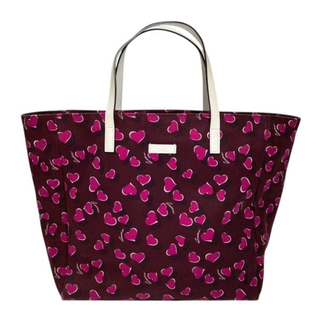 Gucci Heartbeat 282439 Handbag Tote Bag for Women: --- Catalog ---Category: SizeSize (HxWxD): 29cm x 30cm x 14.5cm / 11.41'' x 11.81'' x 5.7''Category: DesignType: Handbag, Tote bagColor: PurpleGender: WomenMaterial: Canvas , Leather Category: General