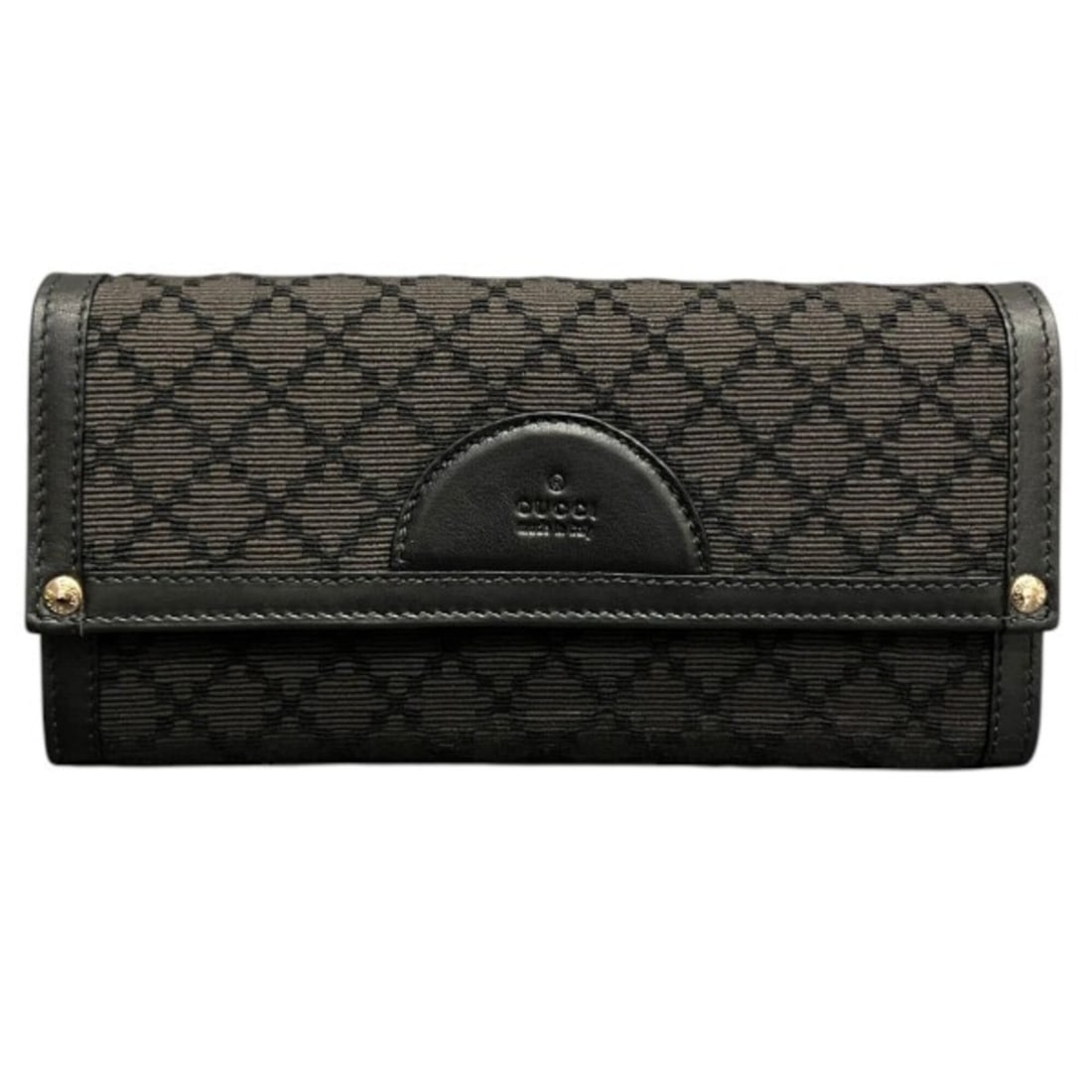 Gucci Diamante 273677 Round Zipper Long Wallet for Women: --- Catalog ---Category: SizeSize (HxWxD): 10cm x 19cm x 3.5cm / 3.93'' x 7.48'' x 1.37''Category: DesignType: Long wallet (bi-fold)Color: BlackGender: WomenMaterial: Leather , Canvas Category: Genera