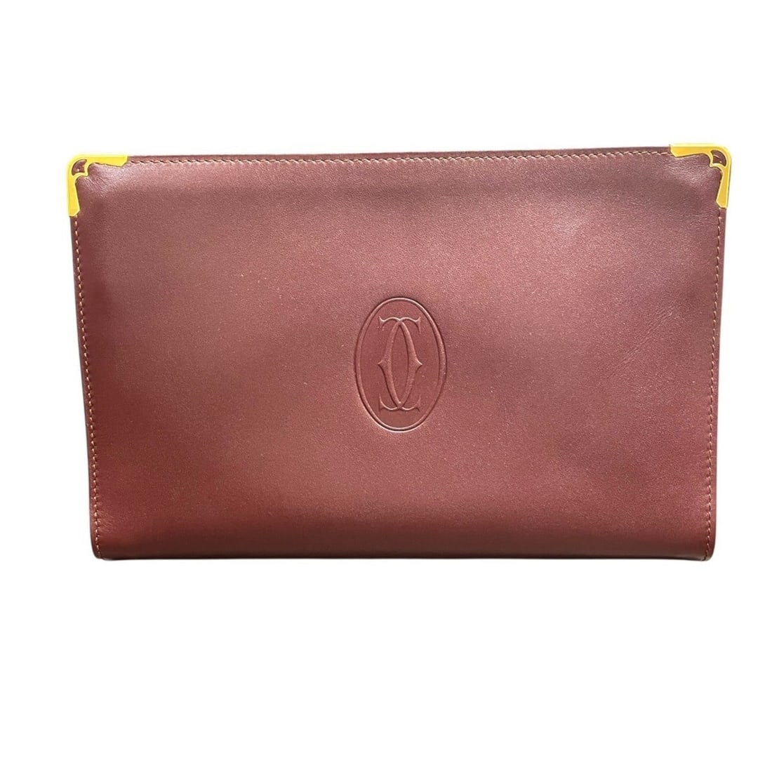 Cartier clutch bag, Must line, leather. (1 of 16)
