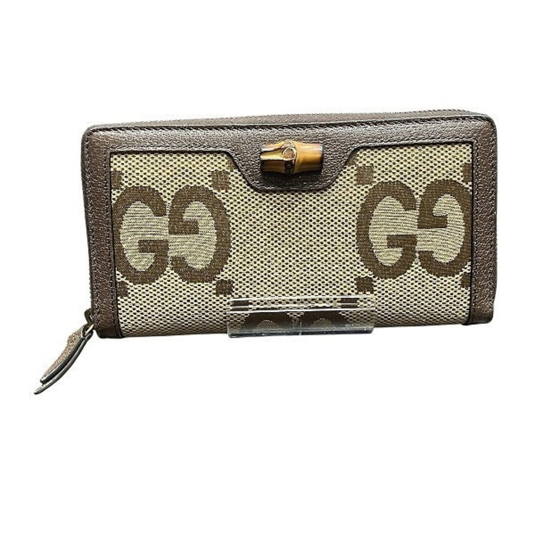 Gucci GG Canvas Bamboo Round Zip Long Wallet 658634 (Men's/Women's): --- Catalog ---Category: SizeSize (HxWxD): 10cm x 19.5cm x 2.5cm / 3.93'' x 7.67'' x 0.98''Category: DesignType: Long wallet (bi-fold)Color: BrownGender: Men,WomenMaterial: Bamboo Category: GeneralMPN
