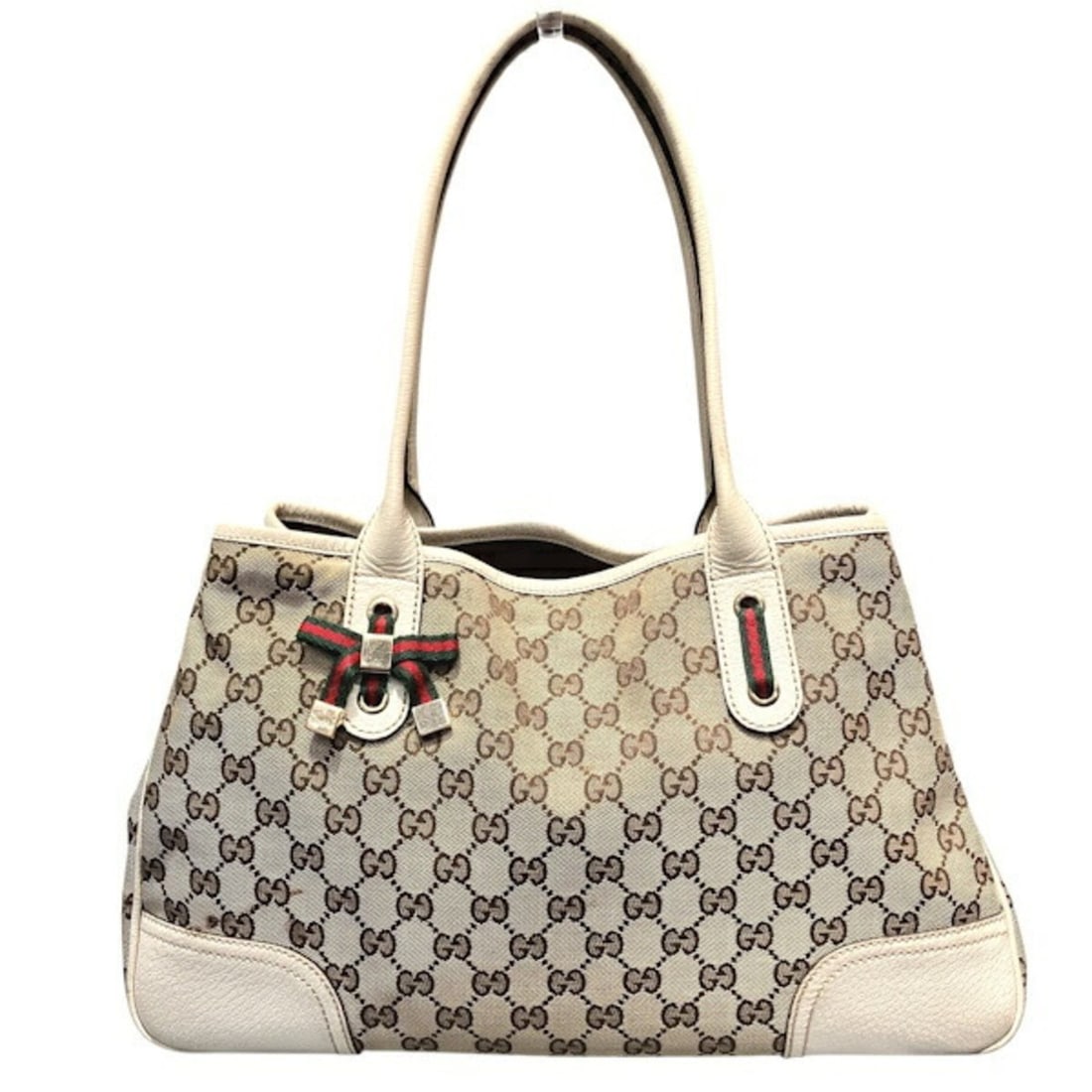 Gucci GG Canvas Princy 163805 Sherry Line Handbag Tote Bag for Women (1 of 11)