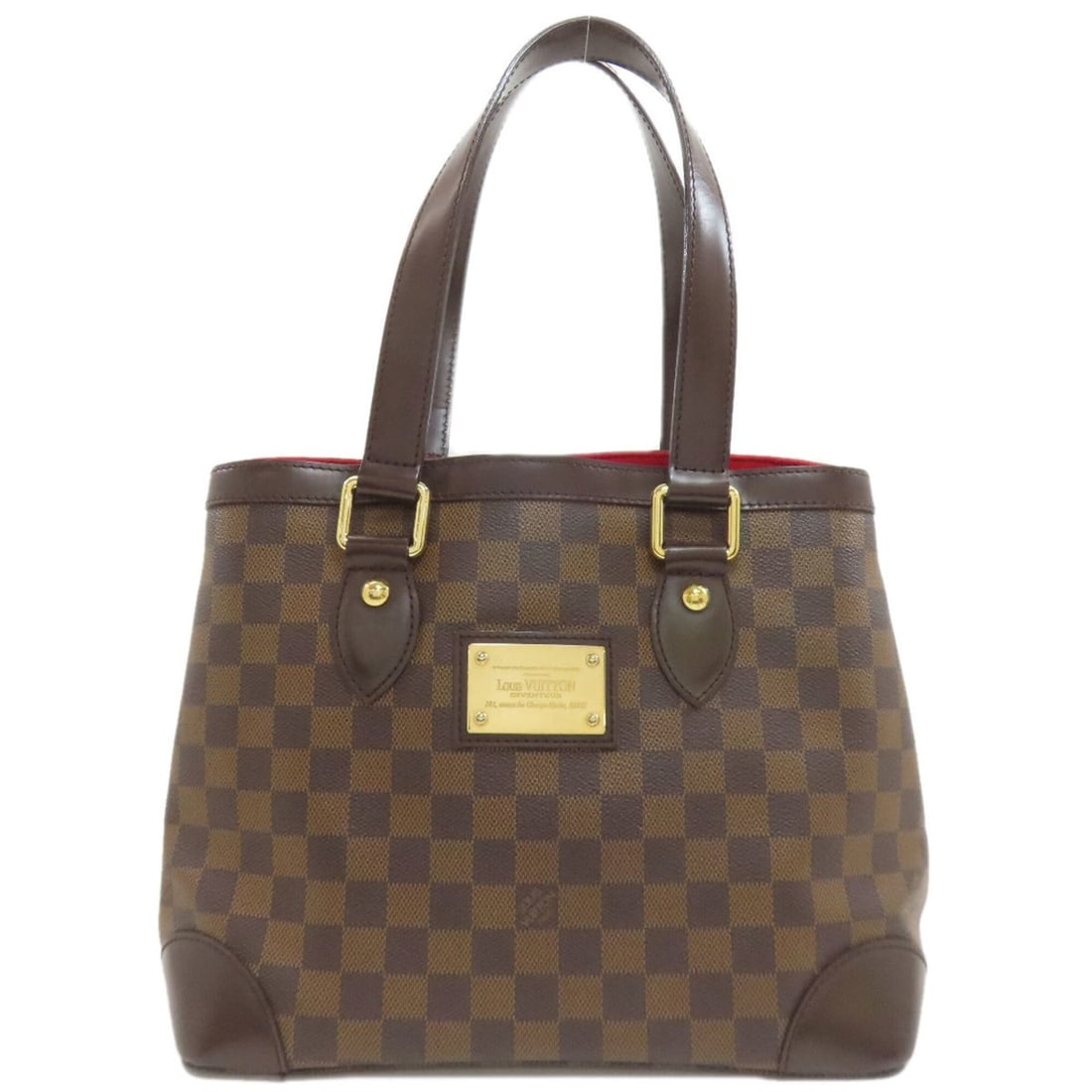 Louis Vuitton N51205 Hampstead PM Tote Bag, Damier Canvas, Women's: --- Catalog ---Category: SizeSize (HxWxD): 24cm x 29cm x 17.5cm / 9.44'' x 11.41'' x 6.88''Category: DesignType: Tote bagColor: Damier Canvas, EbeneGender: WomenMaterial: Damier Canvas Category: Gener