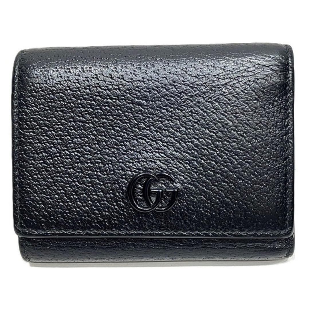 Gucci GG Marmont Mini Wallet 722732 Tri-fold for Women: --- Catalog ---Category: SizeSize (HxWxD): 9cm x 11cm x 3cm / 3.54'' x 4.33'' x 1.18''Category: DesignType: Wallet (tri-fold)Color: BlackGender: WomenMaterial: Leather Category: GeneralMPN: 722732Bran