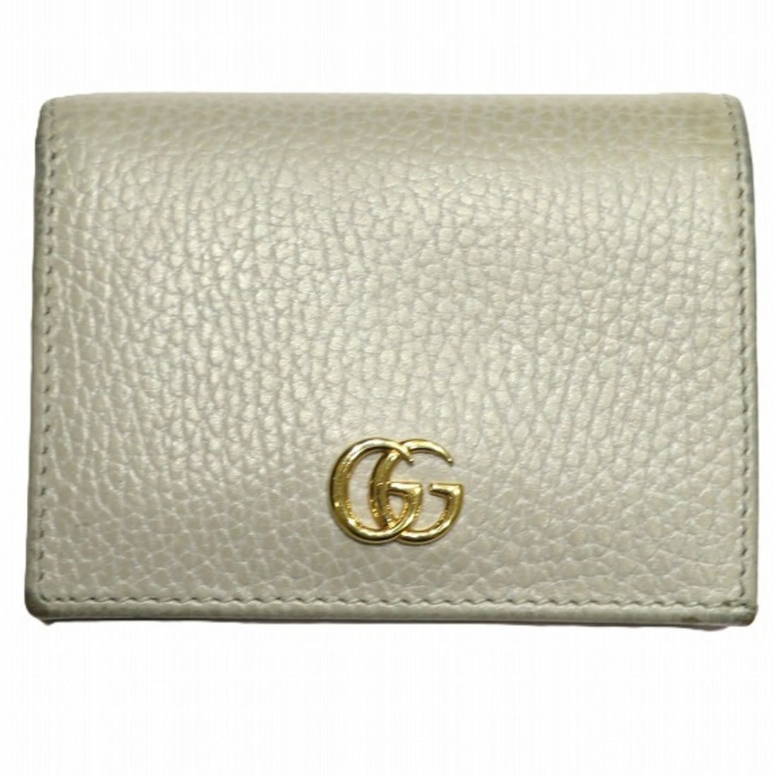 Gucci GG Petite Marmont 456126 Compact Bi-fold Wallet for Women: --- Catalog ---Category: SizeSize (HxWxD): 8cm x 10.5cm x 3cm / 3.14'' x 4.13'' x 1.18''Category: DesignType: Wallet (bi-fold)Color: Light gray, Salmon pinkGender: WomenMaterial: Leather Category: Gen