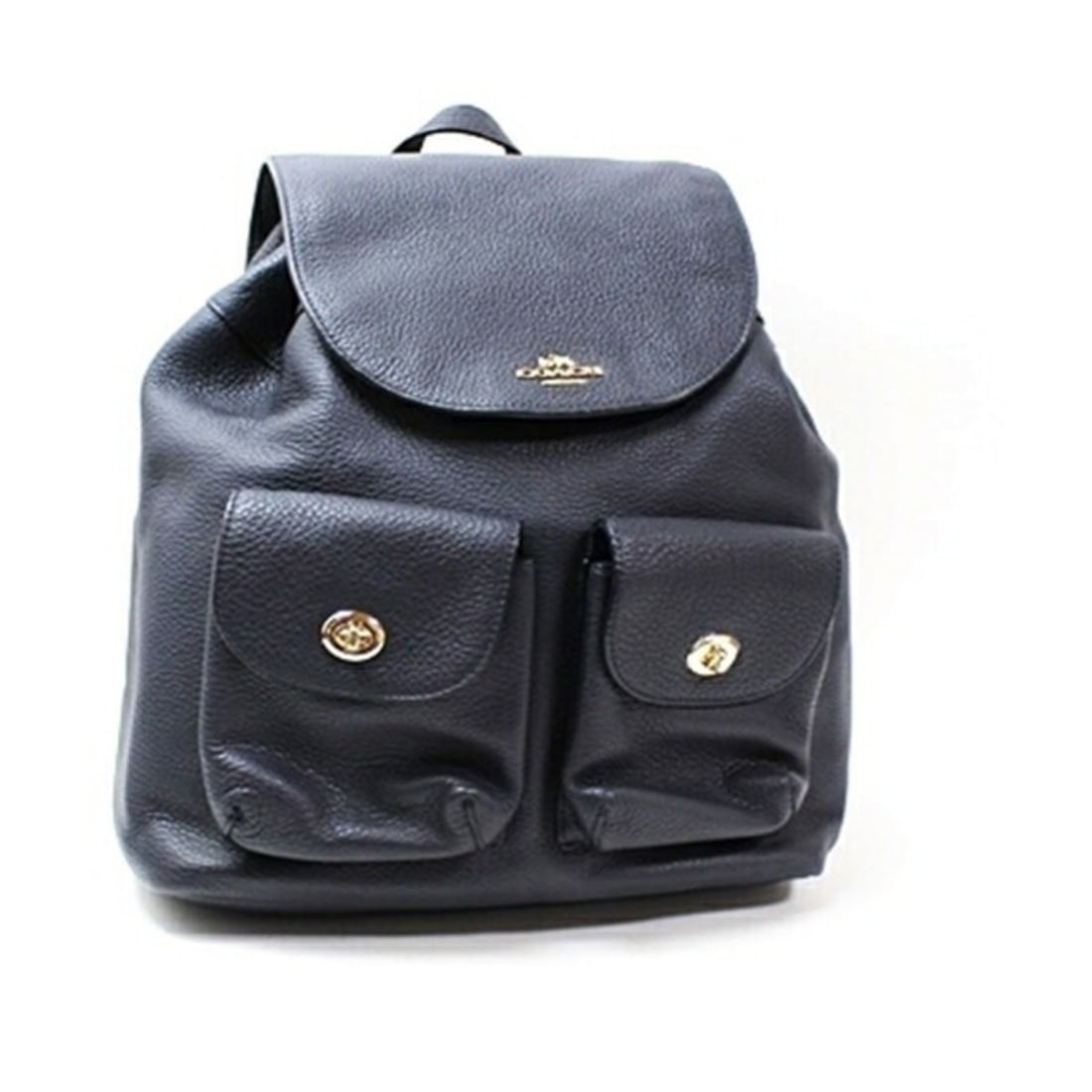 Coach Billy Backpack F37410 Pebbled Leather Navy COACH Women's (1 of 11)