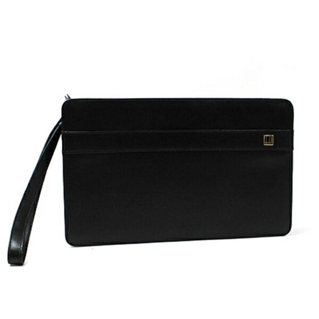 Dunhill Second Bag Clutch Black Leather Men's: --- Catalog ---Category: SizeSize (HxWxD): 16.5cm x 27cm x 5cm / 6.49'' x 10.62'' x 1.96''Category: DesignType: Clutch bagColor: BlackGender: Men,WomenMaterial: Leather Outer Pocket: Zipper pocket Cat