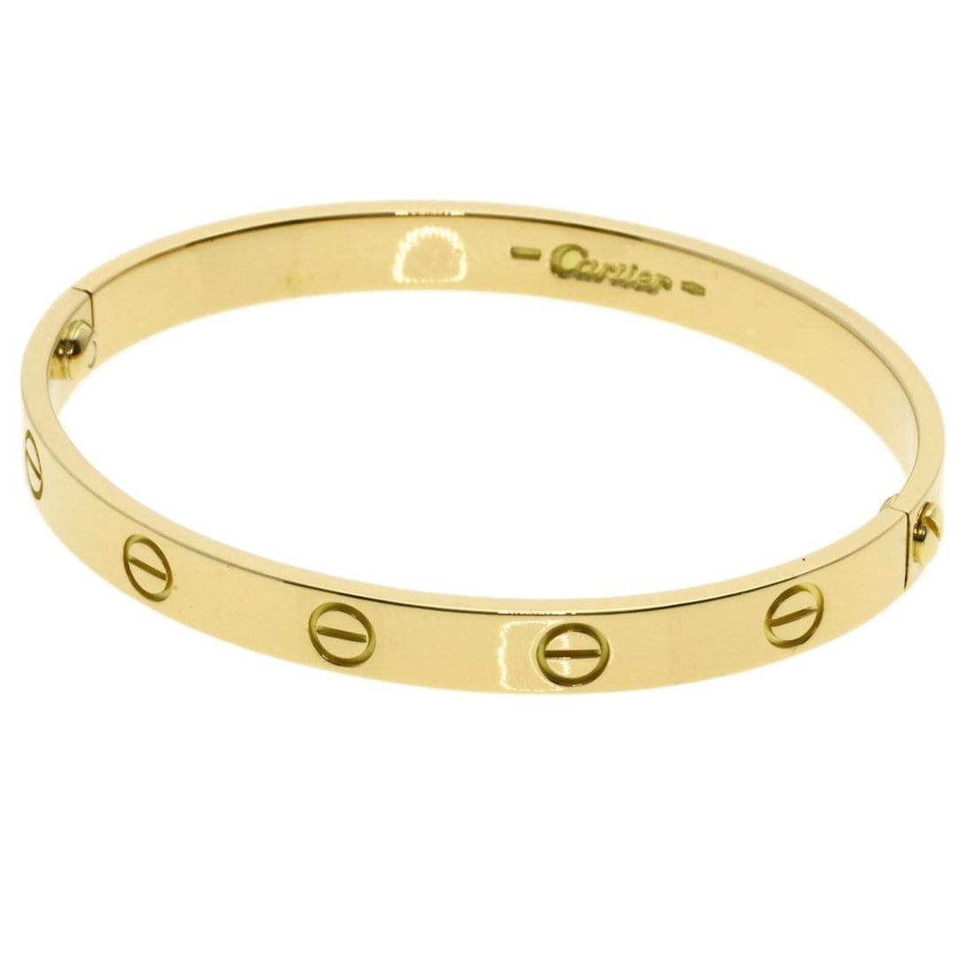 Cartier Love Bracelet (No Screwdriver) #17 Bracelet, 18K Yellow Gold, Women's (1 of 12)