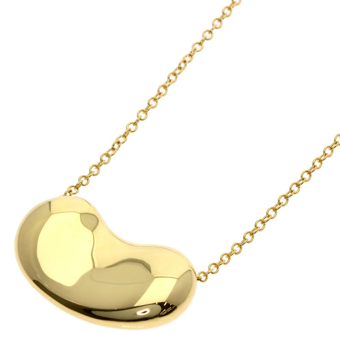 Tiffany Bean Medium Long Chain Necklace, 18K Yellow Gold, Women's: --- Catalog ---Category: SizePendant Size: 16.2mm x 16.2mm / 0.63'' x 0.63''Neck Circumference: 76 cm / 29.92''Category: DesignGender: WomenMaterial: Yellow gold (18K)Necklace Type: NecklaceCategory: 