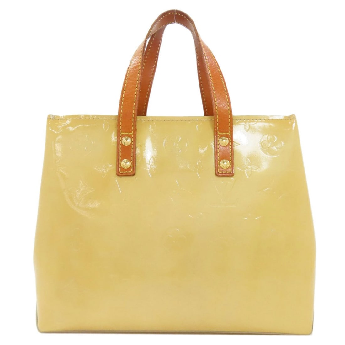Louis Vuitton M91144 Lead PM Handbag, Vernis Leather, Women's: --- Catalog ---Category: SizeSize (HxWxD): 18cm x 22cm x 10cm / 7.08'' x 8.66'' x 3.93''Handle Length: 24cm / 9.44''Category: DesignType: HandbagColor: BeigeGender: WomenMaterial: Vernis Category: Gen