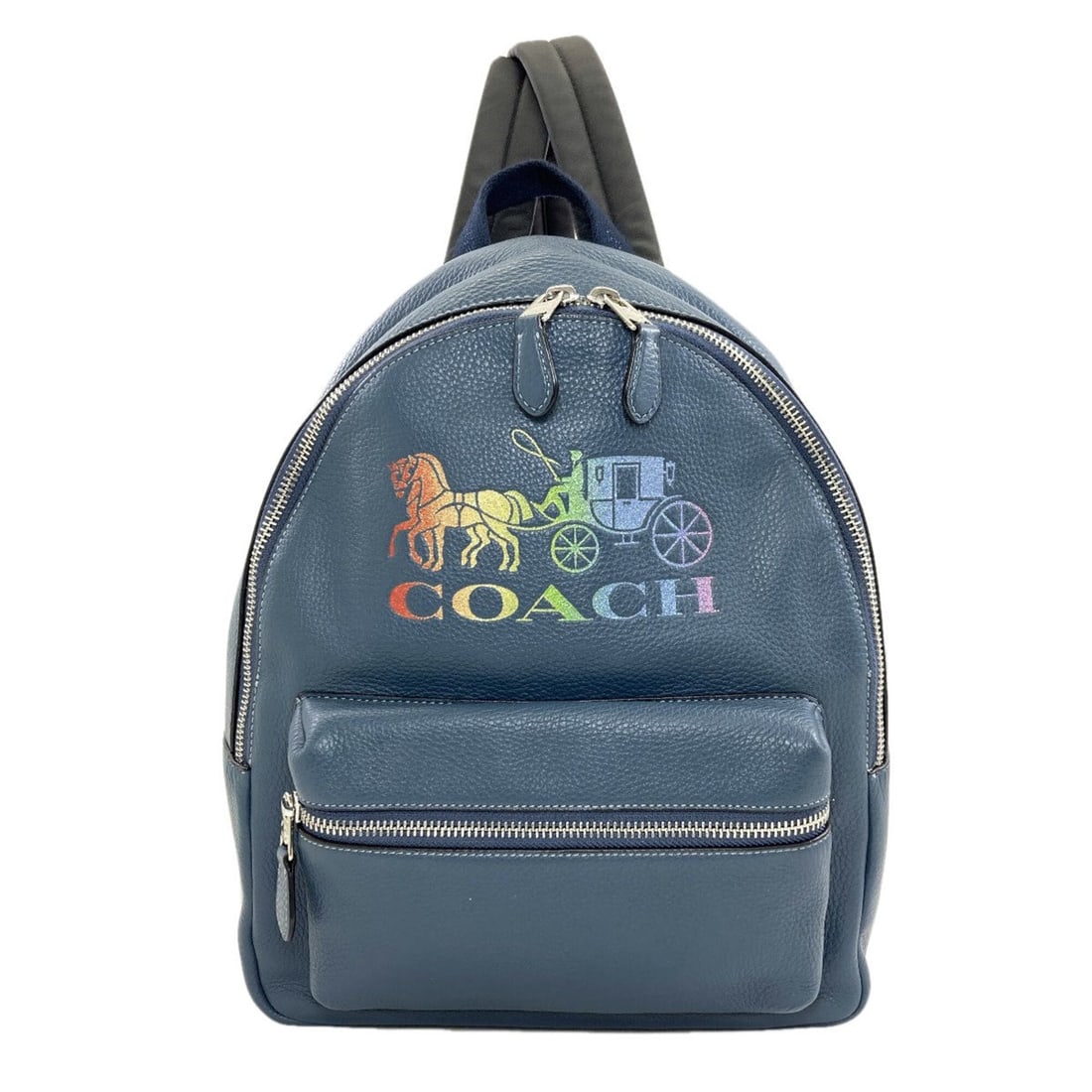 Coach F76772 Rainbow Horse and Carriage Backpack/Daypack - Leather Bag for Women: --- Catalog ---Category: SizeSize (HxWxD): 34cm x 25cm x 10.5cm / 13.38'' x 9.84'' x 4.13''Strap Length: 40cm - 81cm / 15.74'' - 31.88''Handle Length: 13.5cm / 5.31''Category: DesignType: BackpackColo