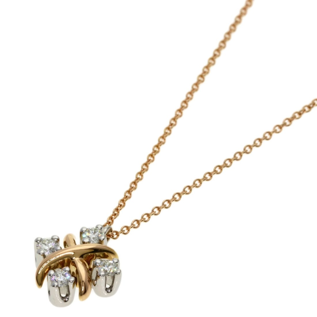Tiffany & Co. Jean Schlint Barge Diamond Necklace, 18K Pink Gold/PT950, Women's: --- Catalog ---Category: SizeNeck Circumference: 40 cm / 15.74''Category: DesignColor: Pink goldGender: WomenMaterial: Pink gold (18K)Necklace Type: NecklaceCategory: GeneralBrand: Tiffany--- Item Lis