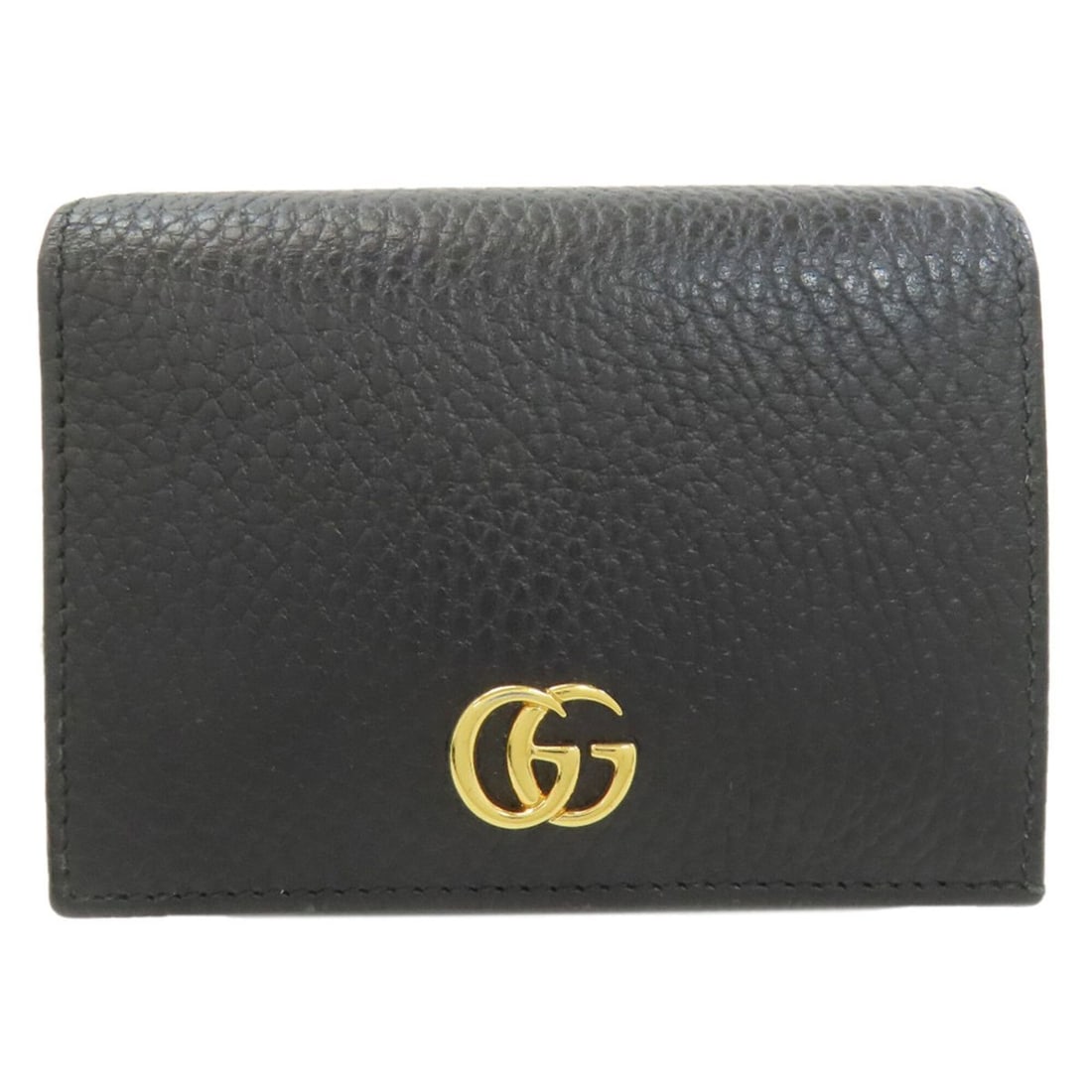 Gucci 456126 GG Marmont Double G Bi-fold Wallet, Leather, Women's: --- Catalog ---Category: SizeSize (HxWxD): 8cm x 11cm x 2.5cm / 3.14'' x 4.33'' x 0.98''Category: DesignType: Wallet (bi-fold)Color: BlackGender: WomenMaterial: Leather Category: GeneralMPN: 456126Bra