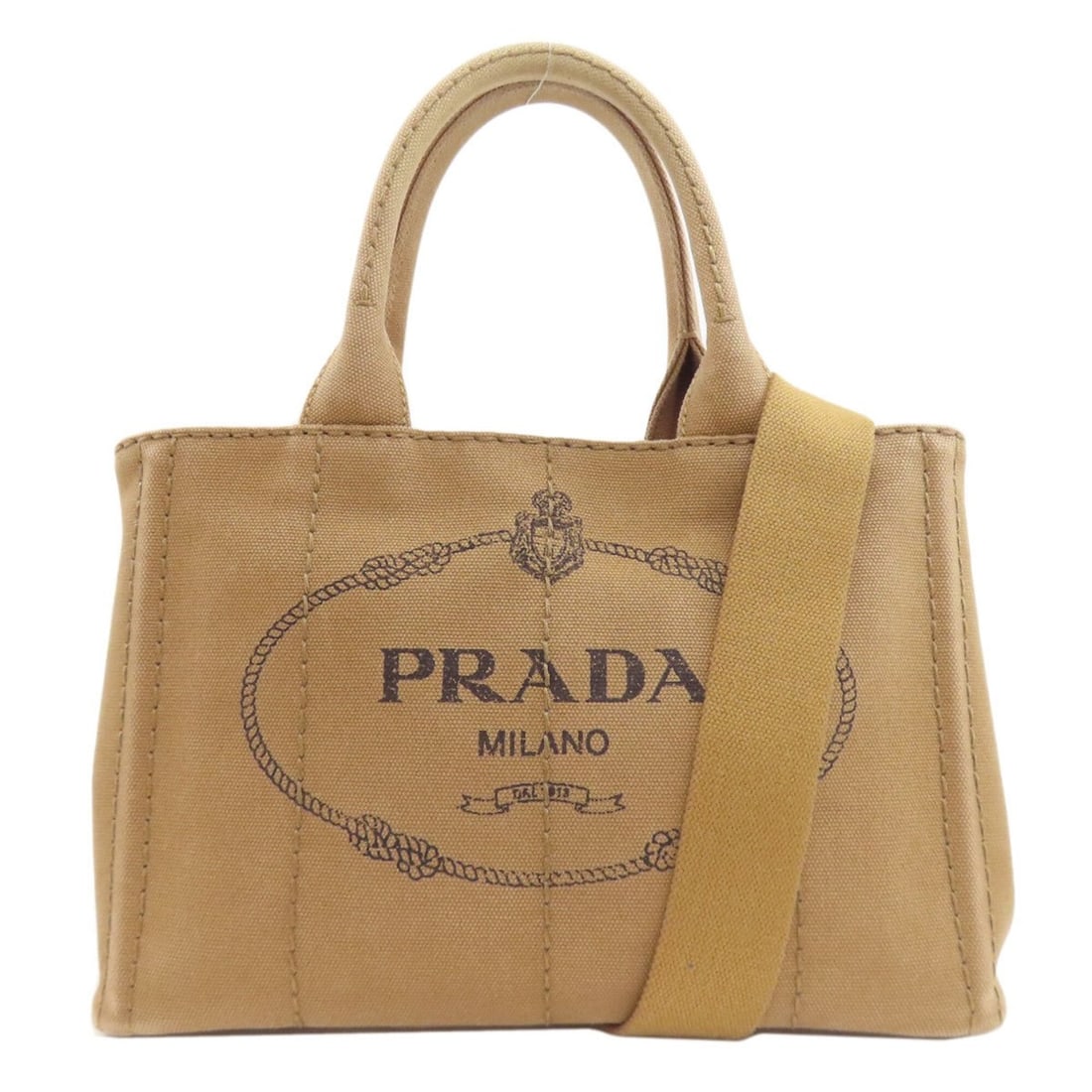 Prada Canapa Mini 2-Way Handbag, Canvas, Women's (1 of 20)