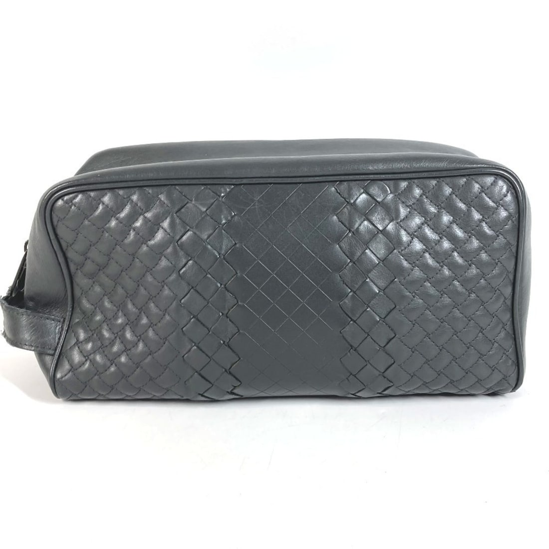 BOTTEGA VENETA Intrecciato Clutch Bag, Handbag, Pouch, Second Leather, Men's & Women's, Dark Gray: --- Catalog ---Category: SizeSize (HxWxD): 12cm x 24.5cm x 9cm / 4.72'' x 9.64'' x 3.54''Category: DesignType: Clutch bag, HandbagColor: Dark grayGender: Men,Women,UnisexMaterial: Leather Category: Ge