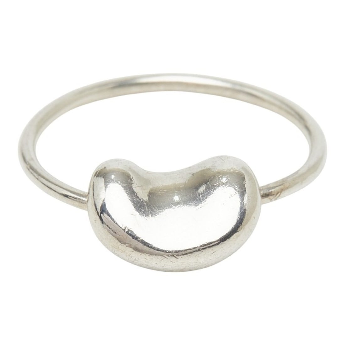 Tiffany & Co. Elsa Peretti Bean Motif Ring, Sterling Silver (SV925), Women's Ring.: --- Catalog ---Category: SizeJP Size: 4US Size: 3Category: DesignType: Band ringColor: SilverGender: WomenMaterial: Silver 925Category: GeneralBrand: Tiffany--- Item List ---Section: ConditionRanking: