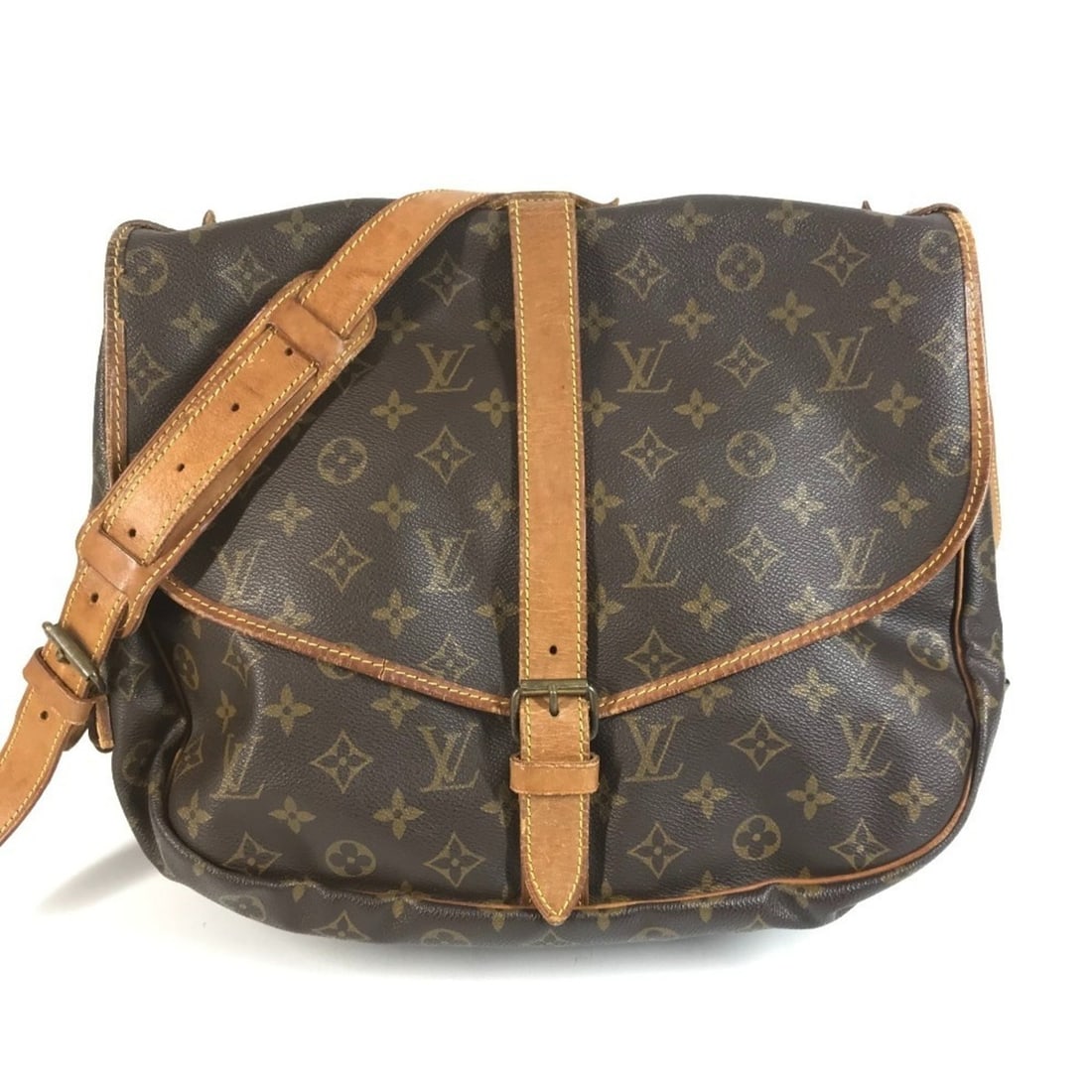 LOUIS VUITTON M42254 Monogram Saumur 35 Handbag, Crossbody Bag, Flap Shoulder Canvas, Men's,: --- Catalog ---Category: SizeSize (HxWxD): 26.5cm x 33cm x 11cm / 10.43'' x 12.99'' x 4.33''Category: DesignType: Handbag, Shoulder bagColor: BrownGender: Men,Women,UnisexMaterial: Monogram Category: 