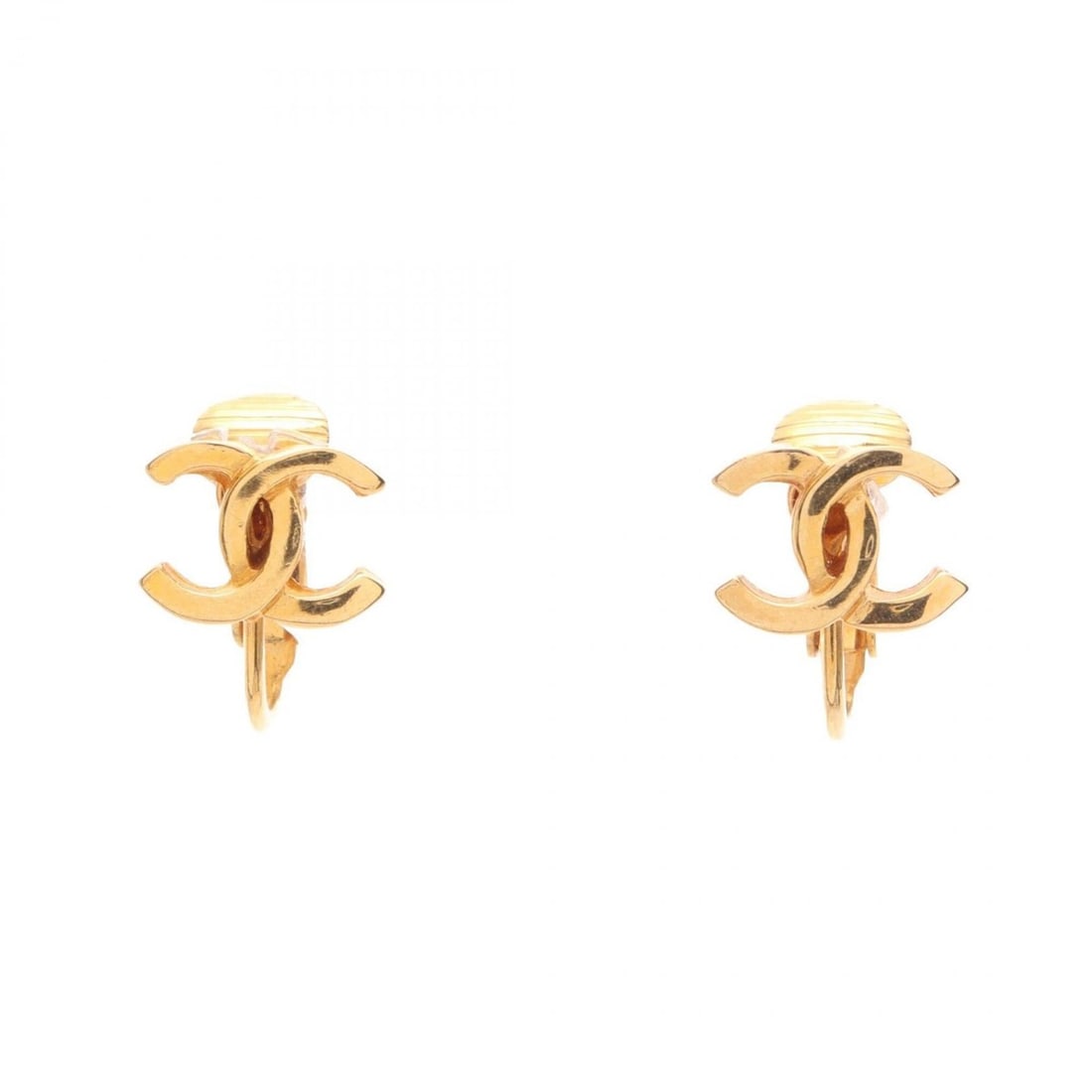 Chanel Coco Mark Vintage Earrings, Gold Plated (GP), Women's, Tone: --- Catalog ---Category: SizeSize (HxWxD): 15.00mm x 12.00mm / 0.59'' x 0.47''Category: DesignType: Clip earringsColor: GoldGender: WomenMaterial: Gold platingCategory: GeneralBrand: Chanel--- Item Li