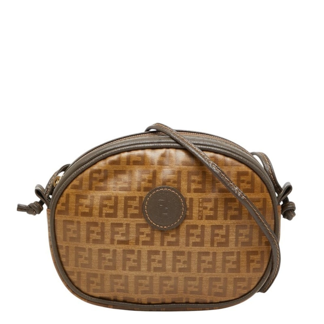 Fendi Zucchino Crossbody Shoulder Bag/Pouch, Brown/Gray, Women's FENDI: --- Catalog ---Category: SizeSize (HxWxD): 14cm x 17.5cm x 4cm / 5.51'' x 6.88'' x 1.57''Category: DesignType: Pochette, Shoulder bagColor: Brown, GrayGender: WomenMaterial: Zucchino Category: General