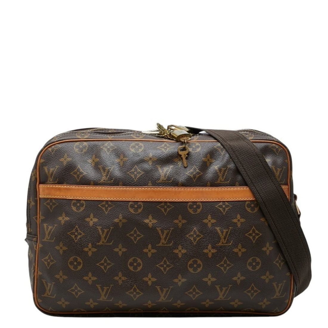 Louis Vuitton Monogram Reporter GM Crossbody Shoulder Bag M45252 Brown Leather Women's LOUIS VUITTON: --- Catalog ---Category: SizeSize (HxWxD): 26cm x 36cm x 14cm / 10.23'' x 14.17'' x 5.51''Category: DesignType: Shoulder bagColor: Brown, MonogramGender: WomenMaterial: PVC , Leather Category: General