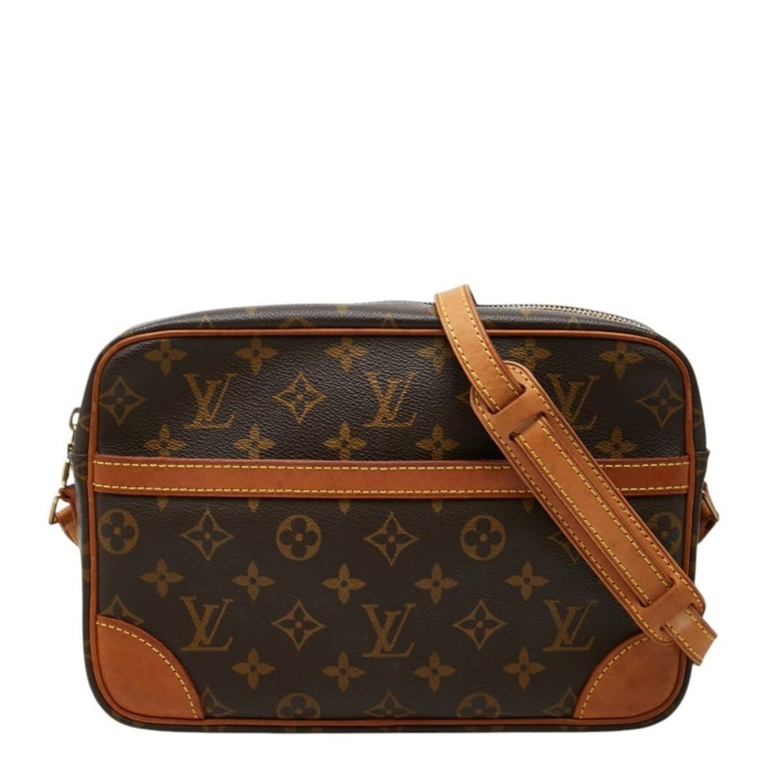 Louis Vuitton Monogram Trocadero 27 Crossbody Shoulder Bag M51274 Brown Leather Women's LOUIS: --- Catalog ---Category: SizeSize (HxWxD): 17cm x 26.5cm x 6.5cm / 6.69'' x 10.43'' x 2.55''Category: DesignType: Shoulder bagColor: Brown, MonogramGender: WomenMaterial: PVC , Leather Category: Gener