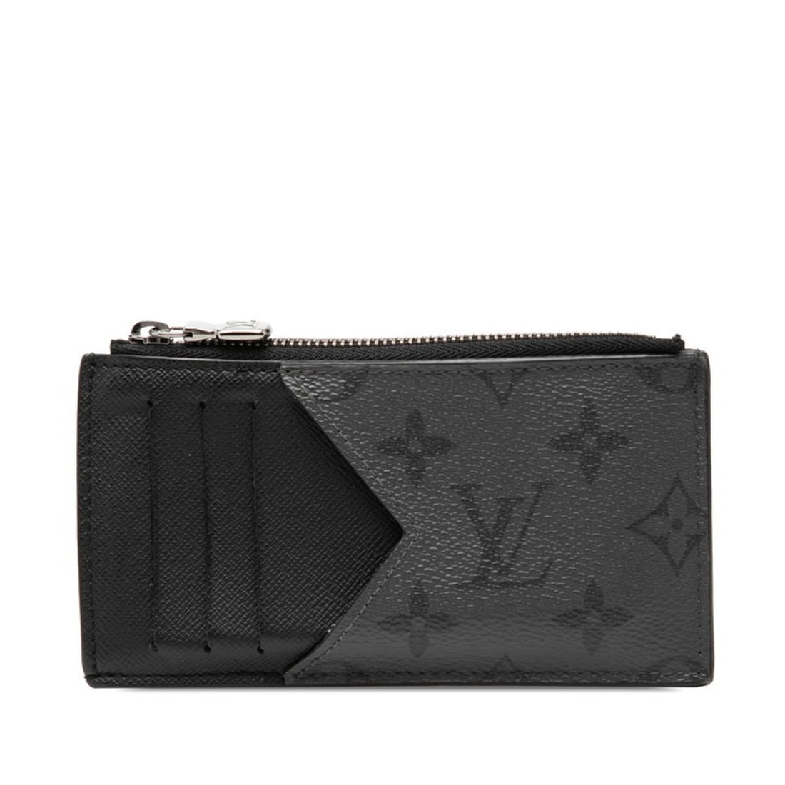 Louis Vuitton Monogram Eclipse Reverse Wallet/Coin Case/Card Case/Fragment Case M69533 Black/Gray (1 of 9)