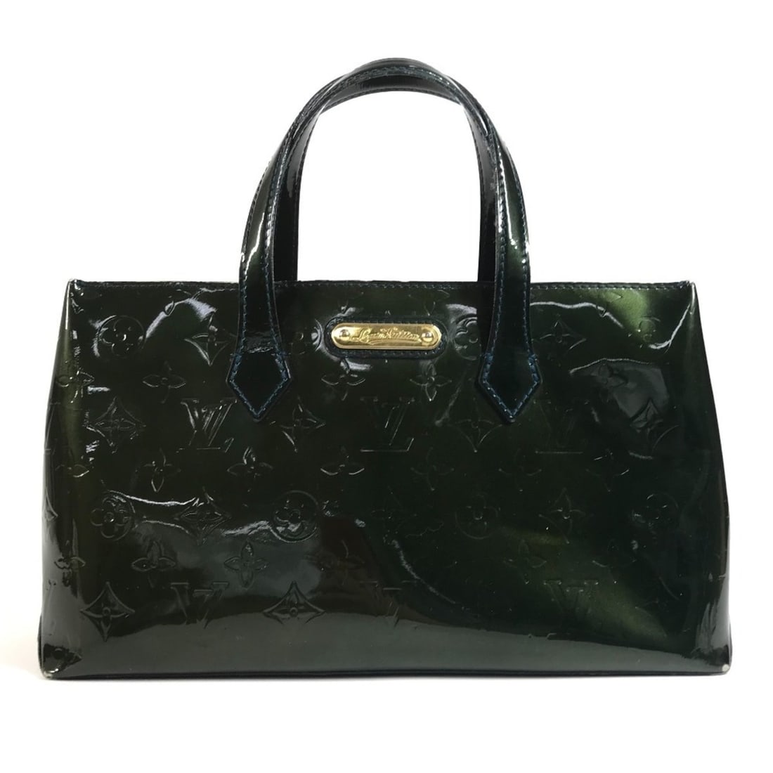 LOUIS VUITTON M93684 Monogram Vernis Wilshire PM Tote Bag Handbag Women's Blue Nuit: --- Catalog ---Category: SizeSize (HxWxD): 17.5cm x 29.5cm x 10.5cm / 6.88'' x 11.61'' x 4.13''Category: DesignType: Handbag, Tote bagColor: Blue, Blue nuitGender: WomenMaterial: Monogram Vernis Categ