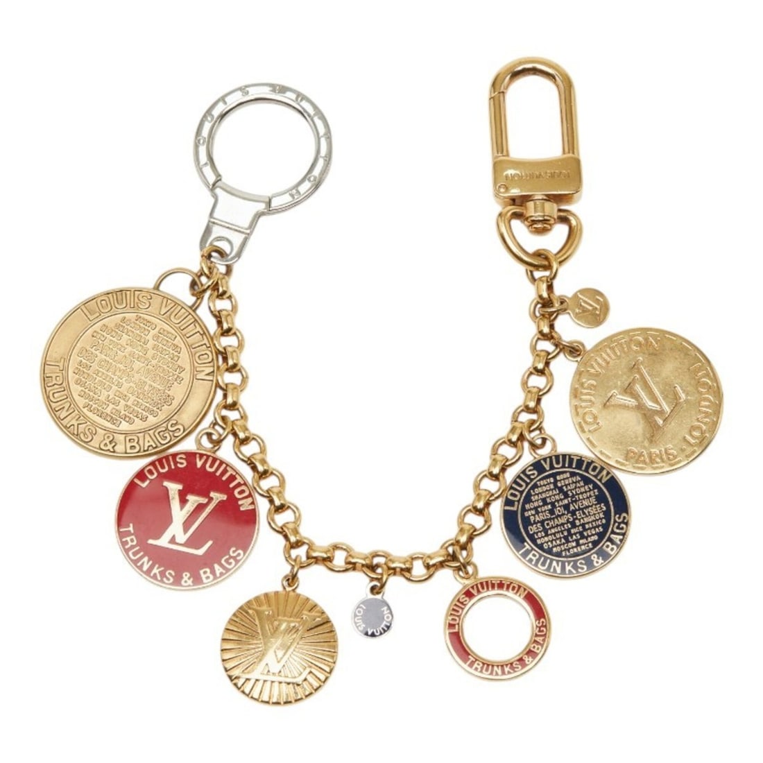 Louis Vuitton Portefeuille Chaine T&B Coin Accessory Bag Charm M60071 Gold Silver Metal Plated: --- Catalog ---Category: SizeSize (HxWxD): 41.00mm x 240.00mm x 30.00mm / 1.61'' x 9.45'' x 1.18''Category: DesignType: Handbag charmColor: Gold, SilverGender: WomenMaterial: MetalCategory: GeneralMPN
