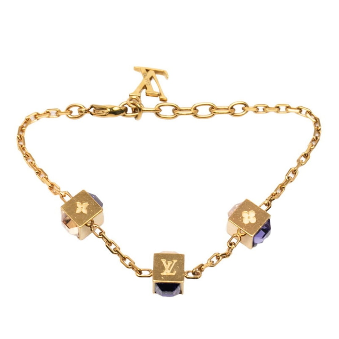Louis Vuitton Bracelet Gamble M66060 Gold Purple Plated Women's LOUIS VUITTON: --- Catalog ---Category: SizeLength: 21cm / 8.26''Category: DesignType: Charm braceletColor: Gold, PurpleGender: WomenCategory: GeneralMPN: M66060Brand: Louis Vuitton--- Item List ---Section: Conditio