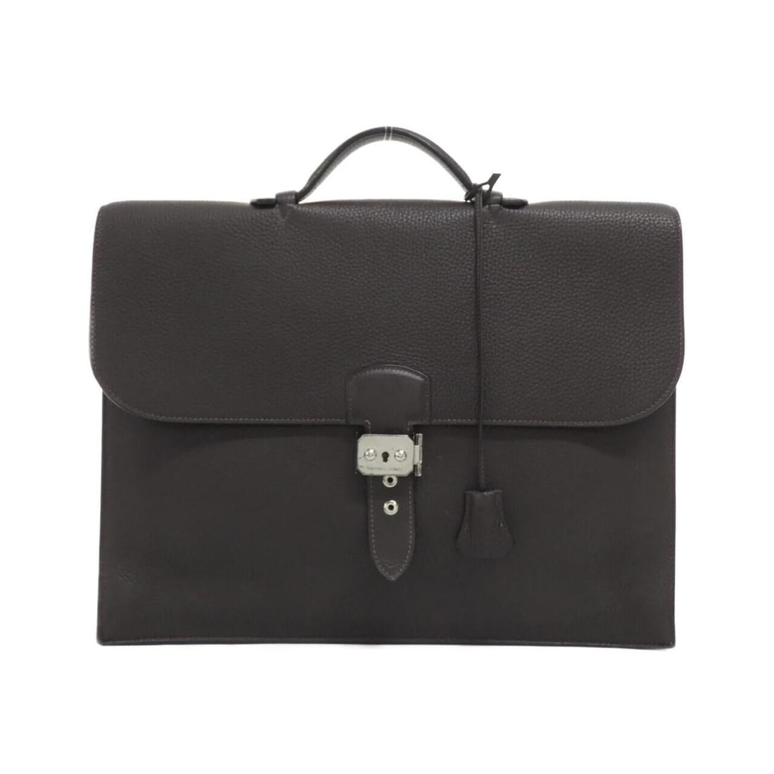 Hermes Sac à Dépêches Multi Pocket 38-2 Handbag: --- Catalog ---Category: SizeSize (HxWxD): 29cm x 38cm x 8cm / 11.41'' x 14.96'' x 3.14''Category: DesignType: HandbagColor: BlackGender: WomenMaterial: Taurillon clemence leather Category: