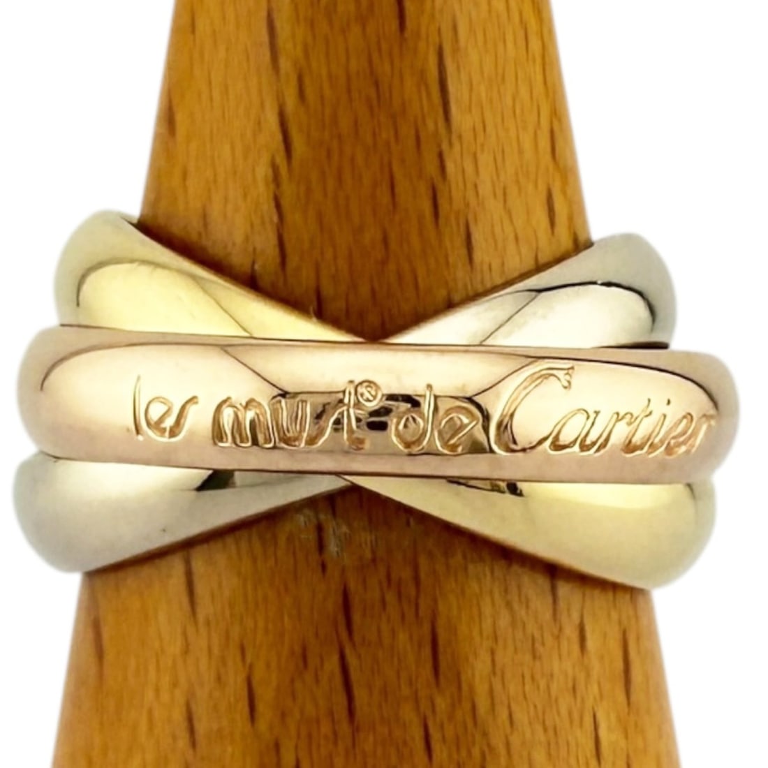 Cartier Trinity Ring, 18K Yellow Gold, Women's CARTIER, 3 Colors: --- Catalog ---Category: SizeJP Size: 10US Size: 5.5Category: DesignType: Band ringColor: Gold, Pink gold, WhiteGender: WomenMaterial: Pink gold (18K), White gold (18K), Yellow gold (18K)Category: