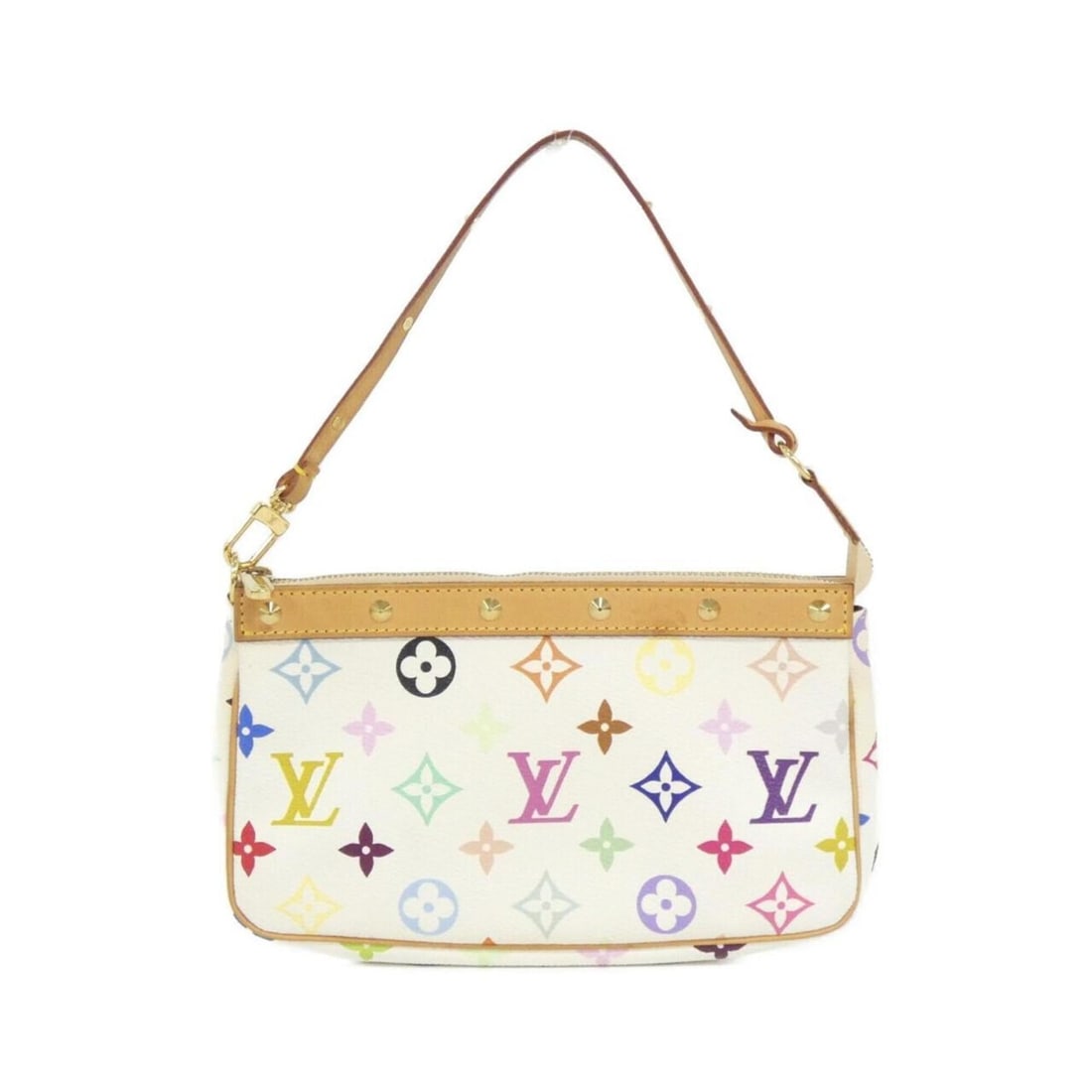 Louis Vuitton Multicolor Pochette Accessoires M92649 Accessory Pouch: --- Catalog ---Category: SizeSize (HxWxD): 13cm x 21cm x 5cm / 5.11'' x 8.26'' x 1.96''Category: DesignType: Pochette, PouchColor: WhiteGender: WomenMaterial: Coated canvas Hardware Color: GoldCategor